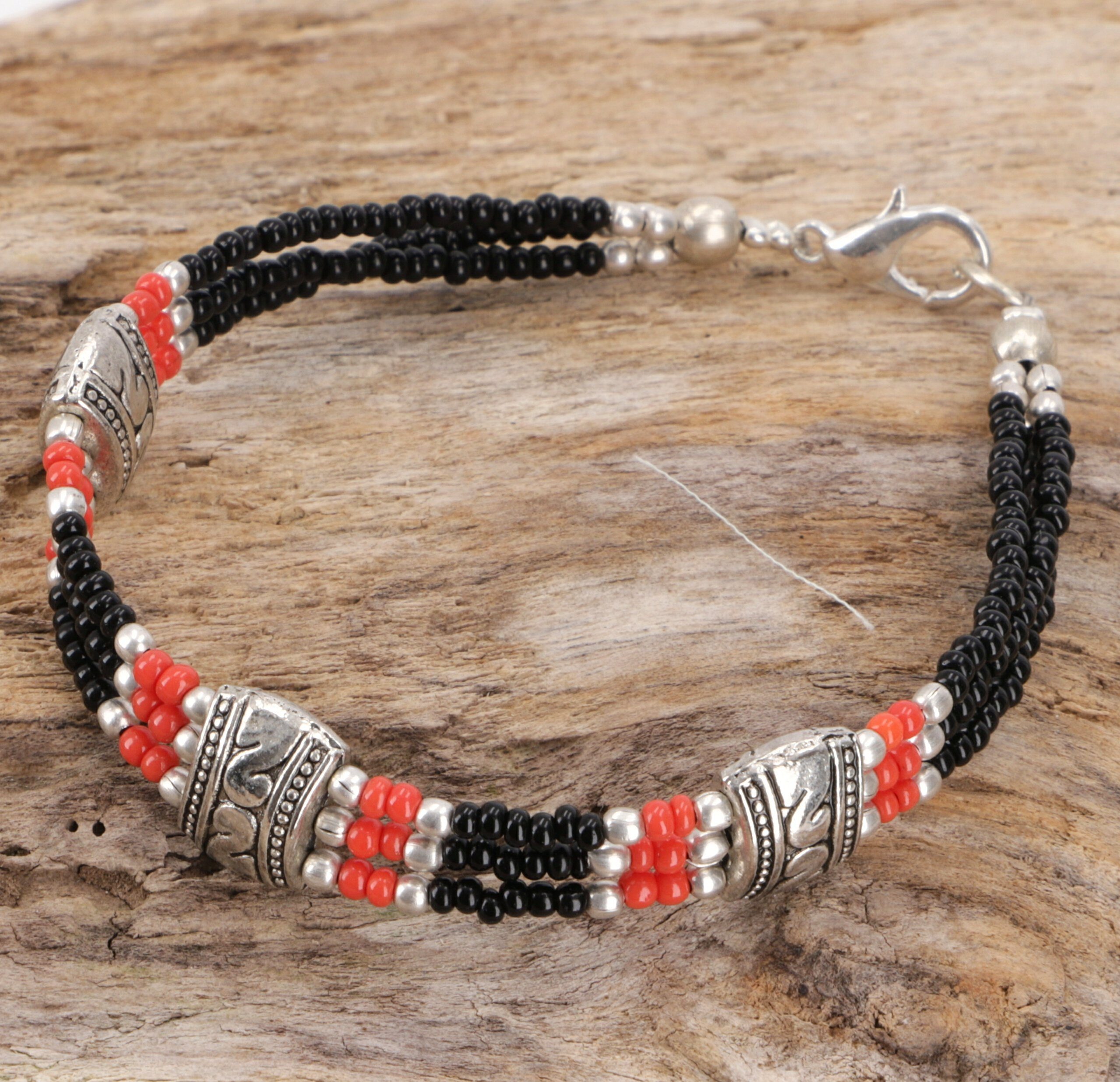 Guru-Shop Armreif Tibetschmuck Perlenarmband, Ethnoarmband,..