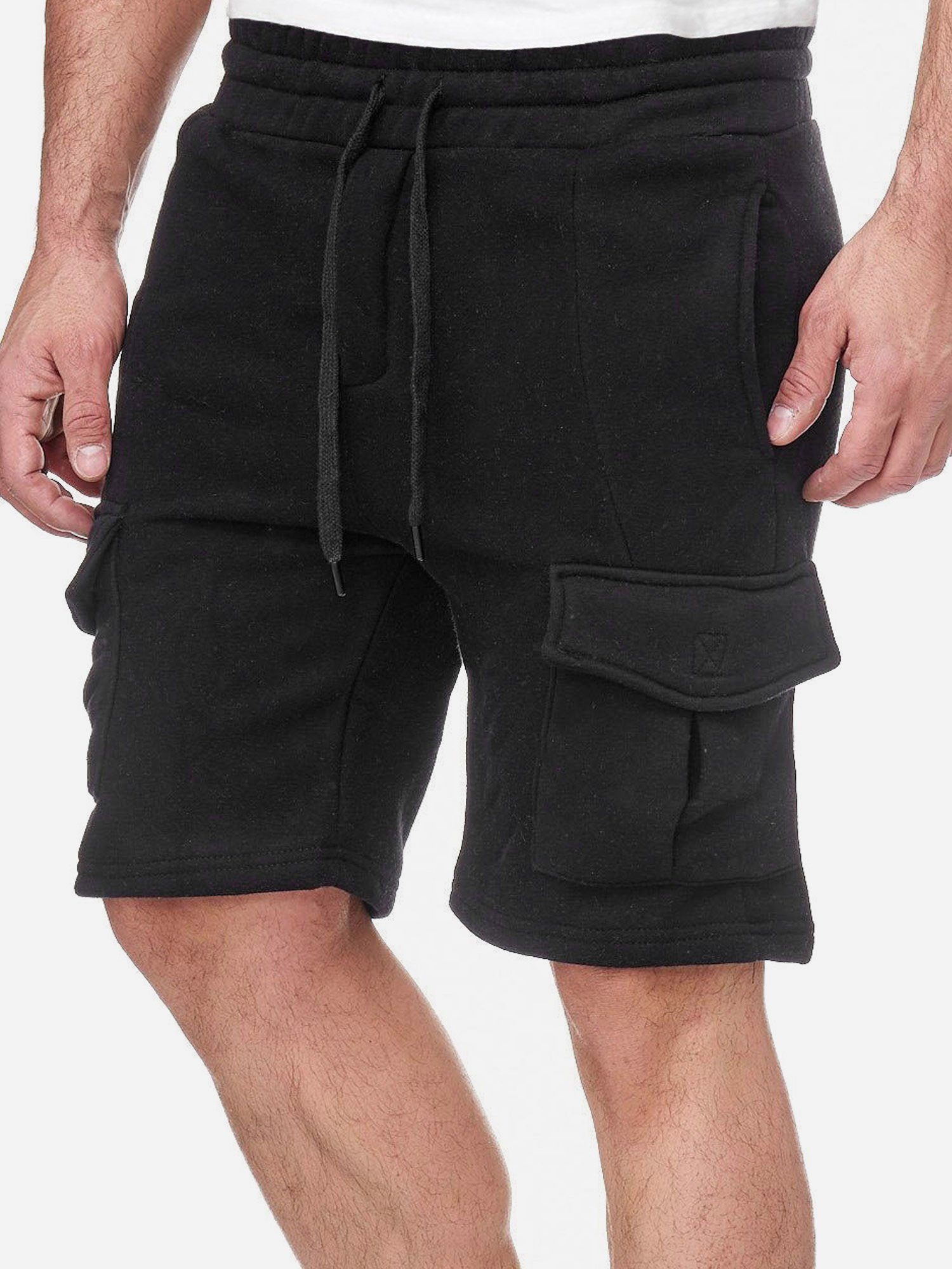 Tazzio Sweatshorts 18605 moderne zeitlose kurze & schwarz Hose Cargo