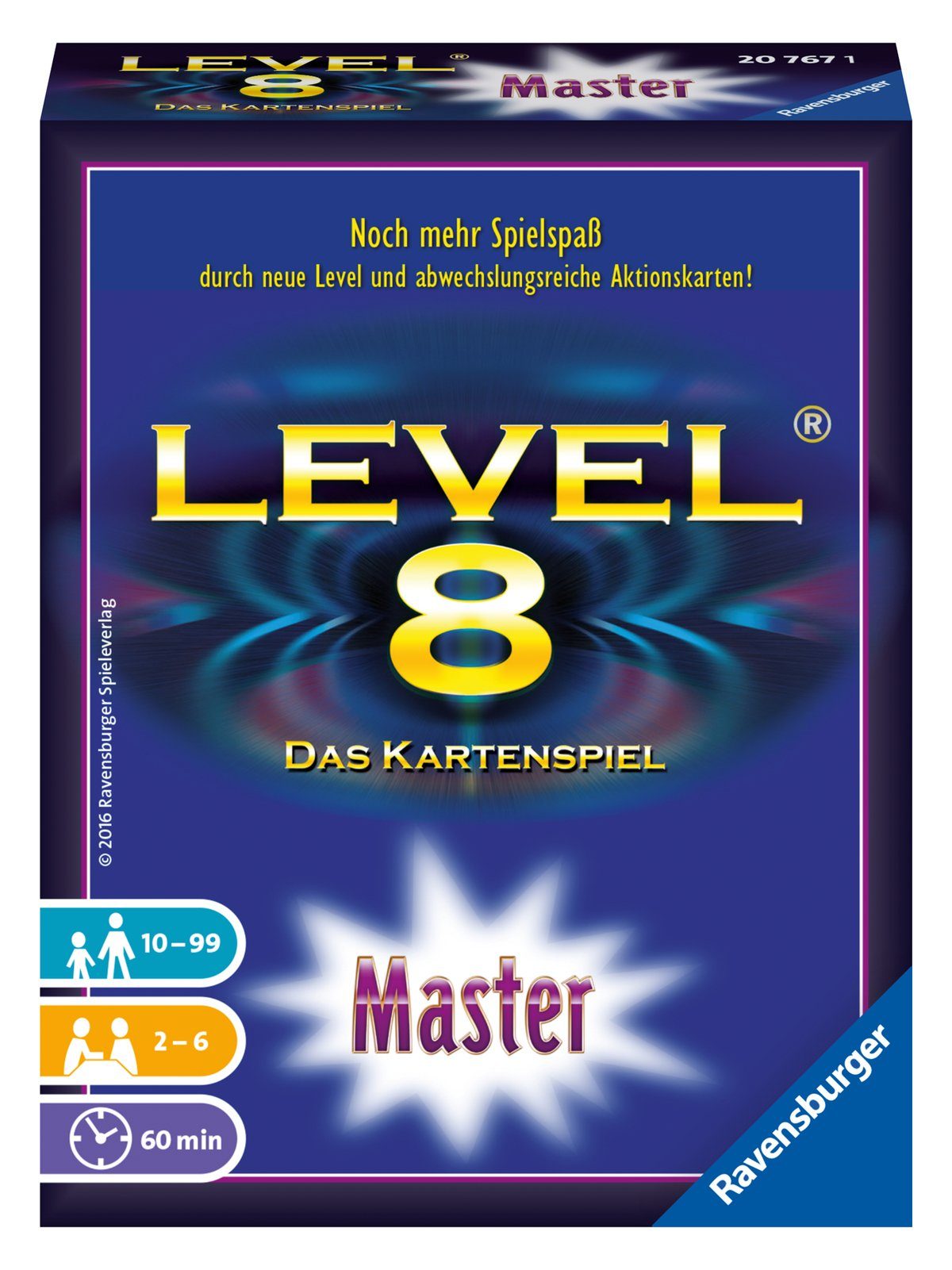 Familienspiel Level 8 Kartenspiel Spiel, Ravensburger Master
