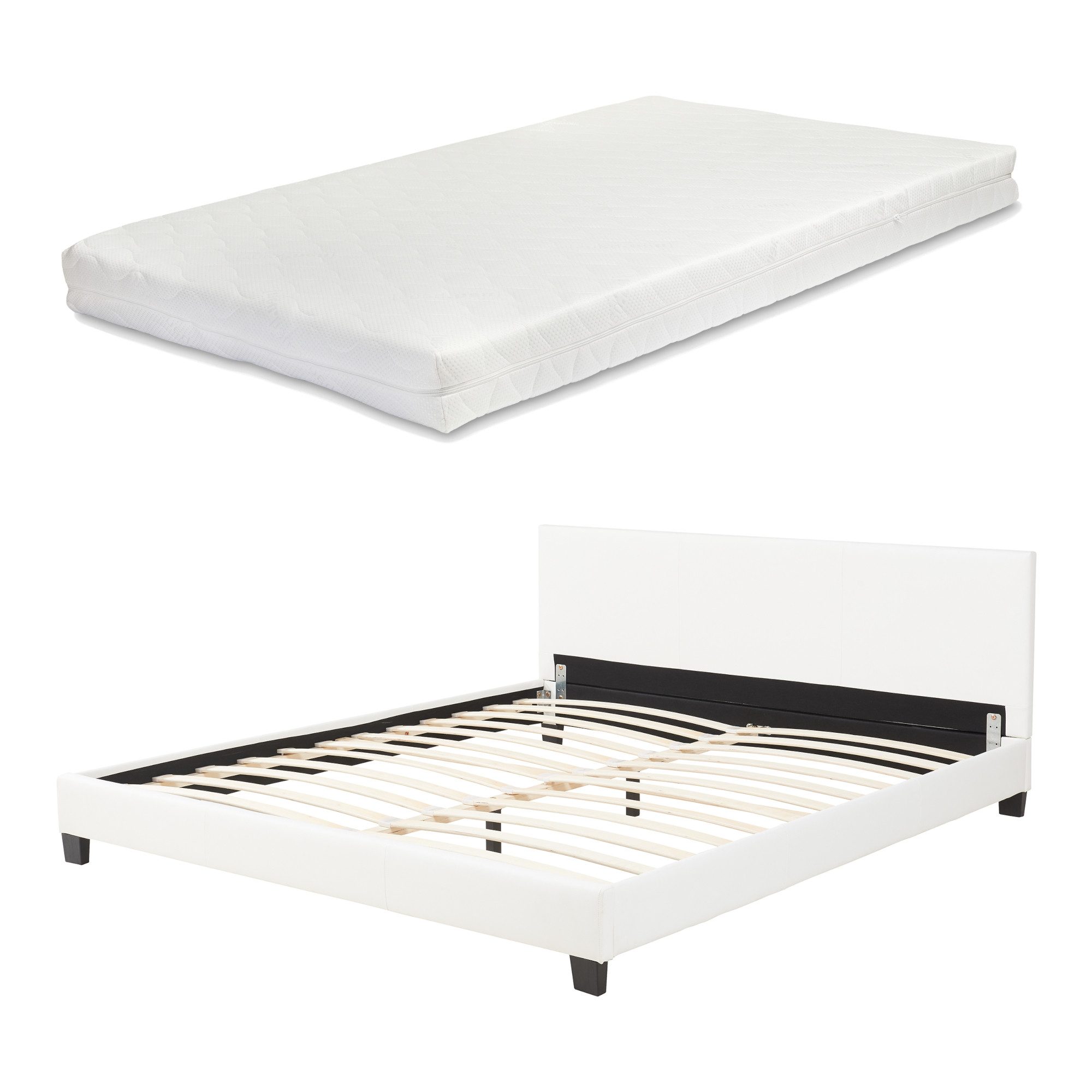 Corium Polsterbett, »Albacete« Kunstlederbett mit Matratze günstig online kaufen