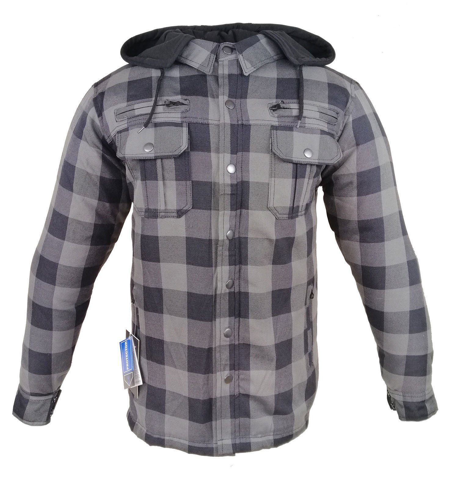 Alpha Speeds Motorradjacke Flanell-Holzfäller Motorrad KEV ARAMID Lumber Bi günstig online kaufen