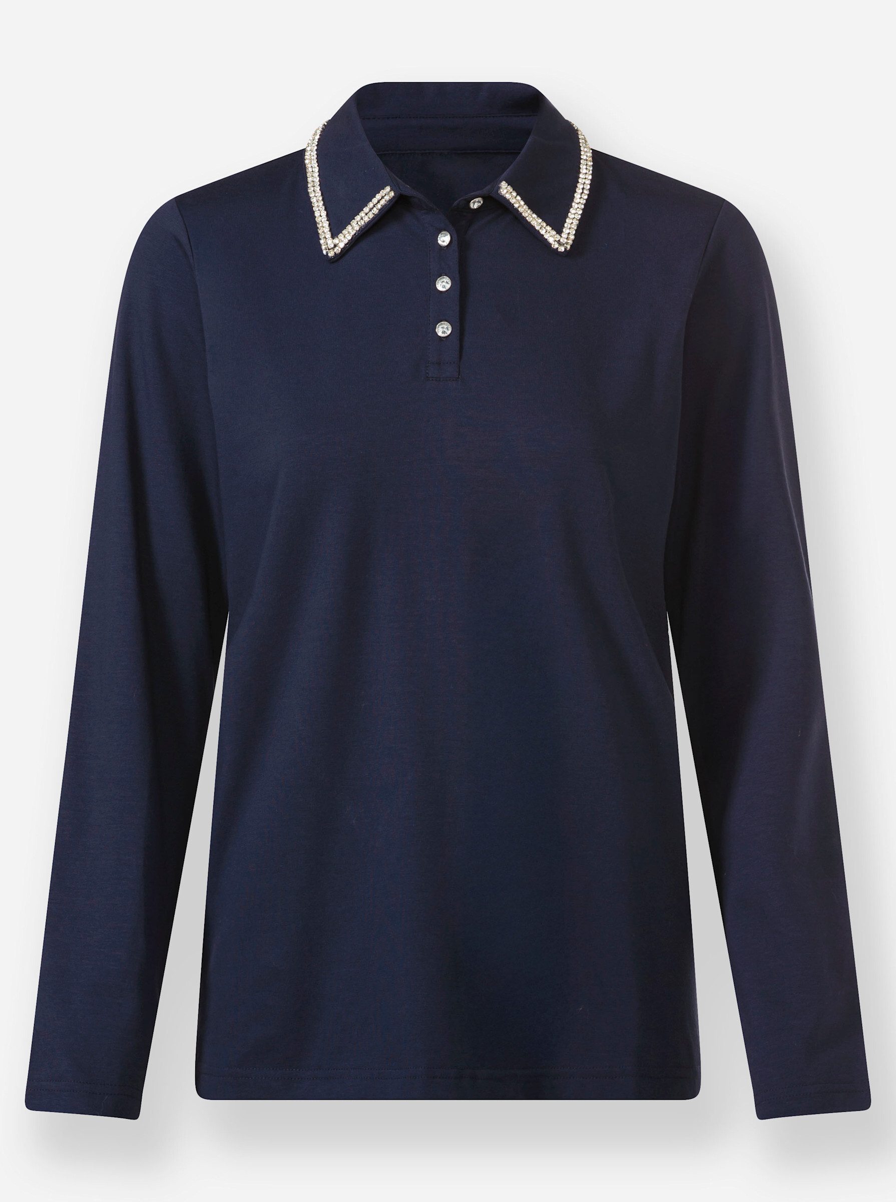 heine T-Shirt Langarm-Poloshirt – Bild 3 von 5