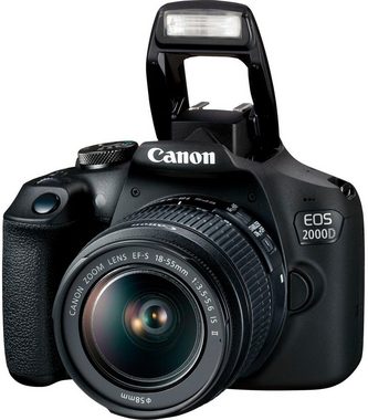 Canon EOS 2000D Kit Spiegelreflexkamera (EF-S 18-55 IS II, 24,1 MP, NFC, WLAN (Wi-Fi), inkl. EF-S 18-55 IS II Objektiv)