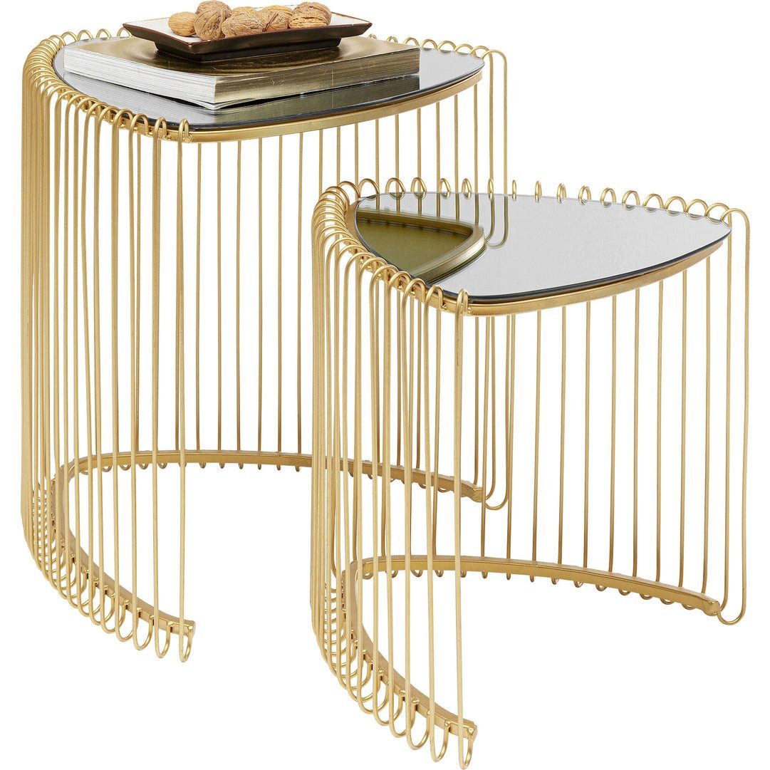 Kare Design Beistelltisch Wire (2er Set)