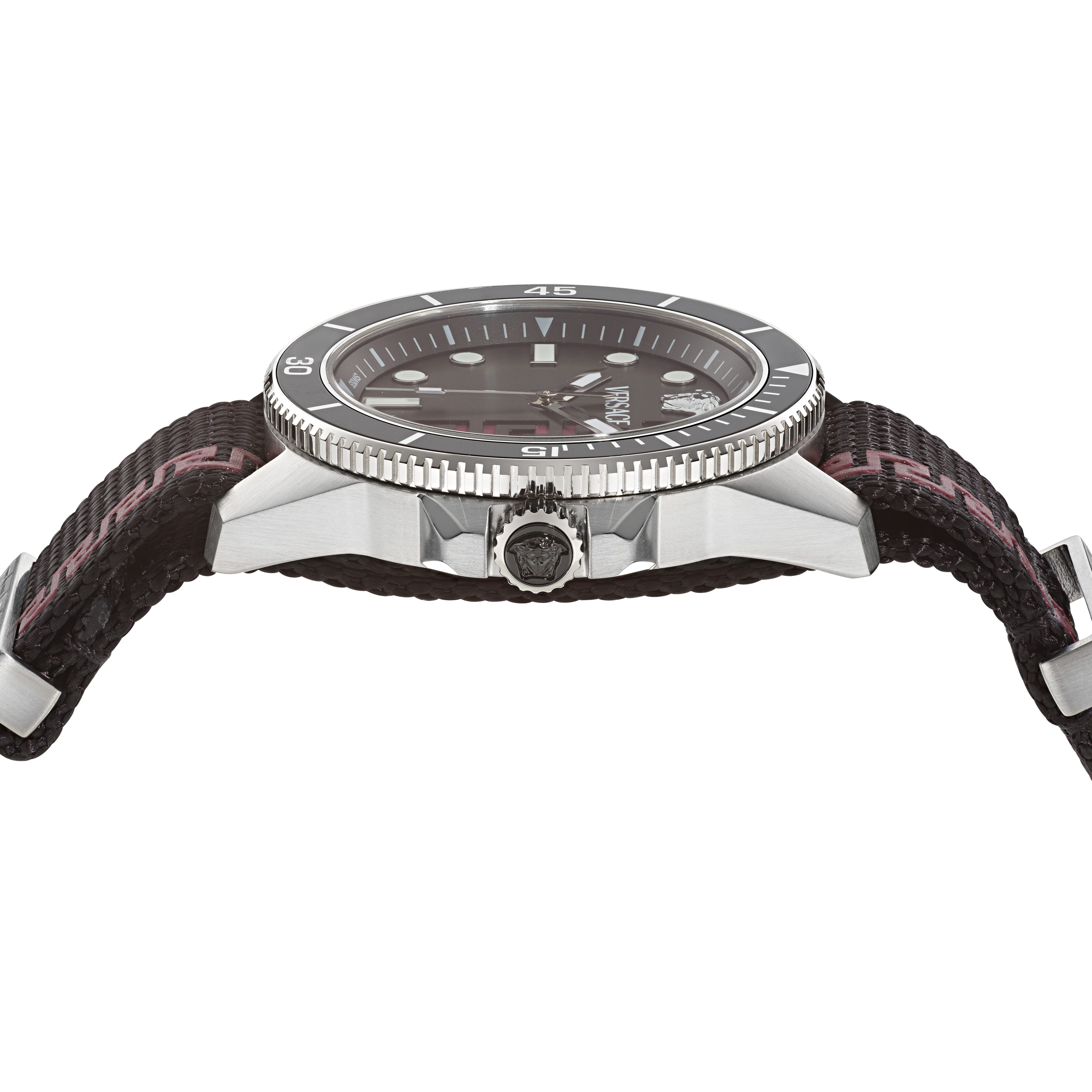 Versace Quarzuhr GRECA FORCE VE5J00126, Armbanduhr, Herrenuhr, Swiss Made, analog, Tag