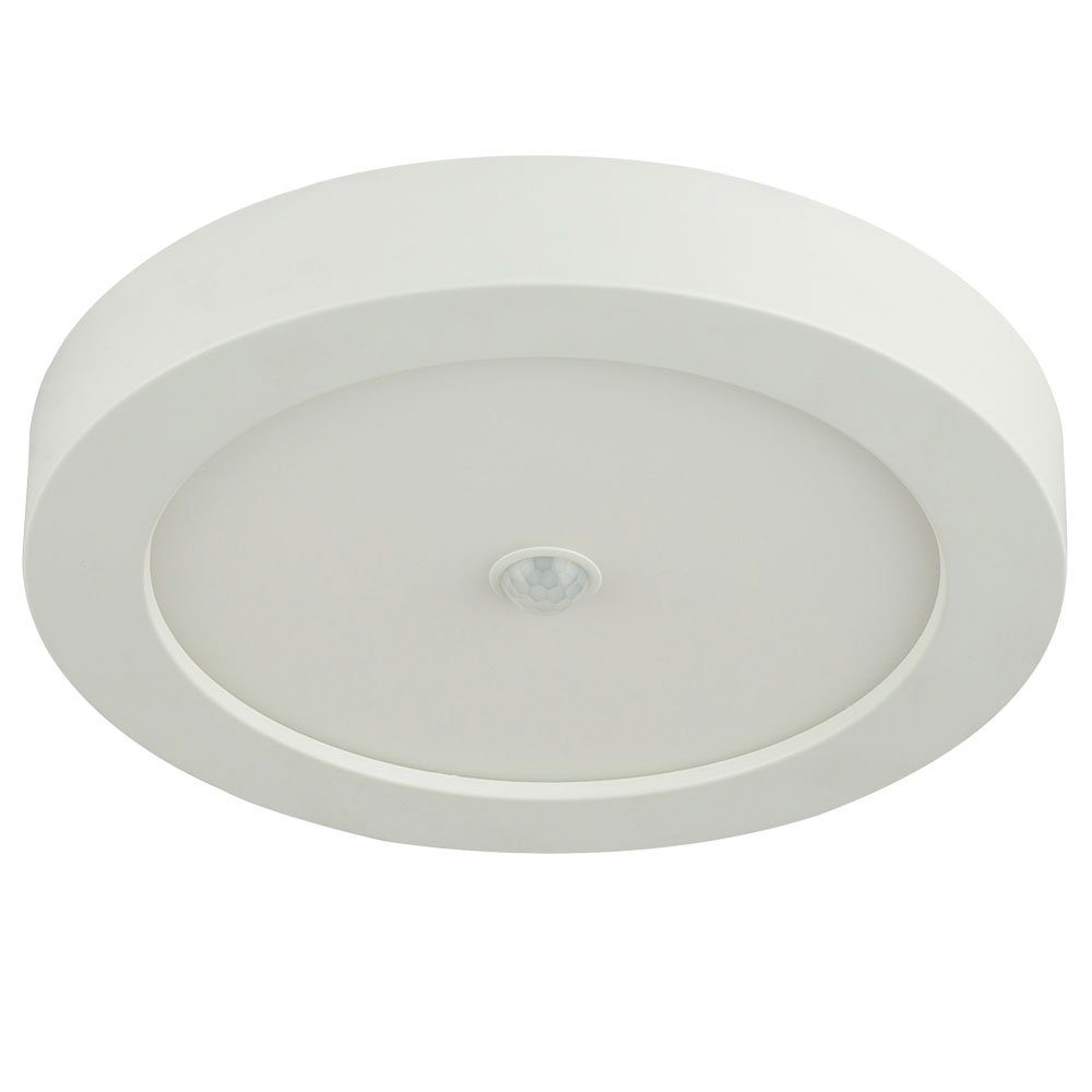 GLOBO LIGHTING LED Deckenleuchte, LED-Leuchtmittel fest verbaut, Warmweiß, LED Decken Lampe Bewegungsmelder Wohn Zimmer Aufbau Panel Flur Leuchte