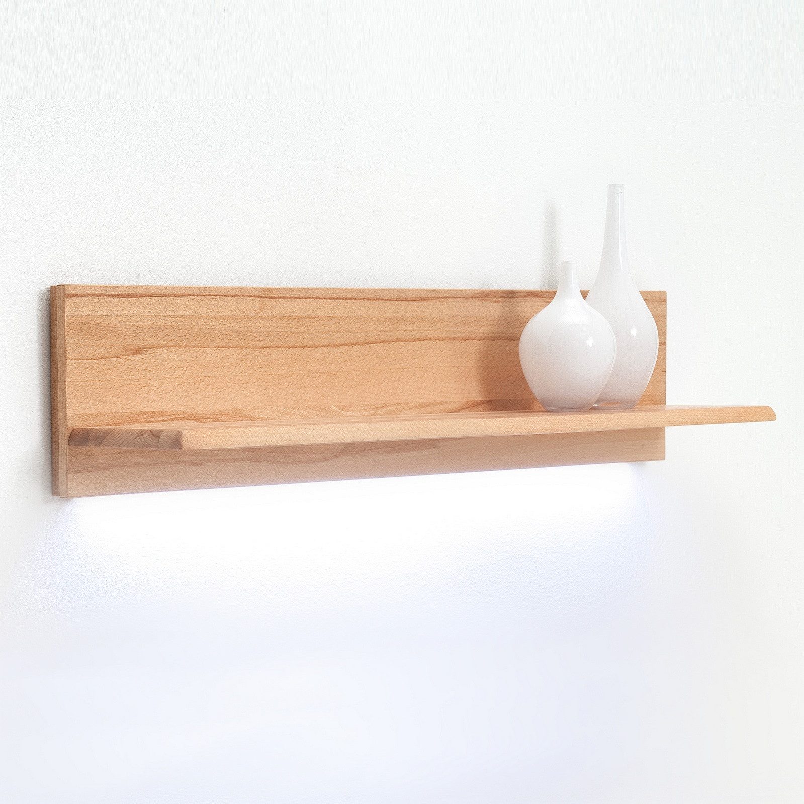 Empinio24 Wandboard Sanremo, Breite 110 cm, Kernbuche teilmassiv