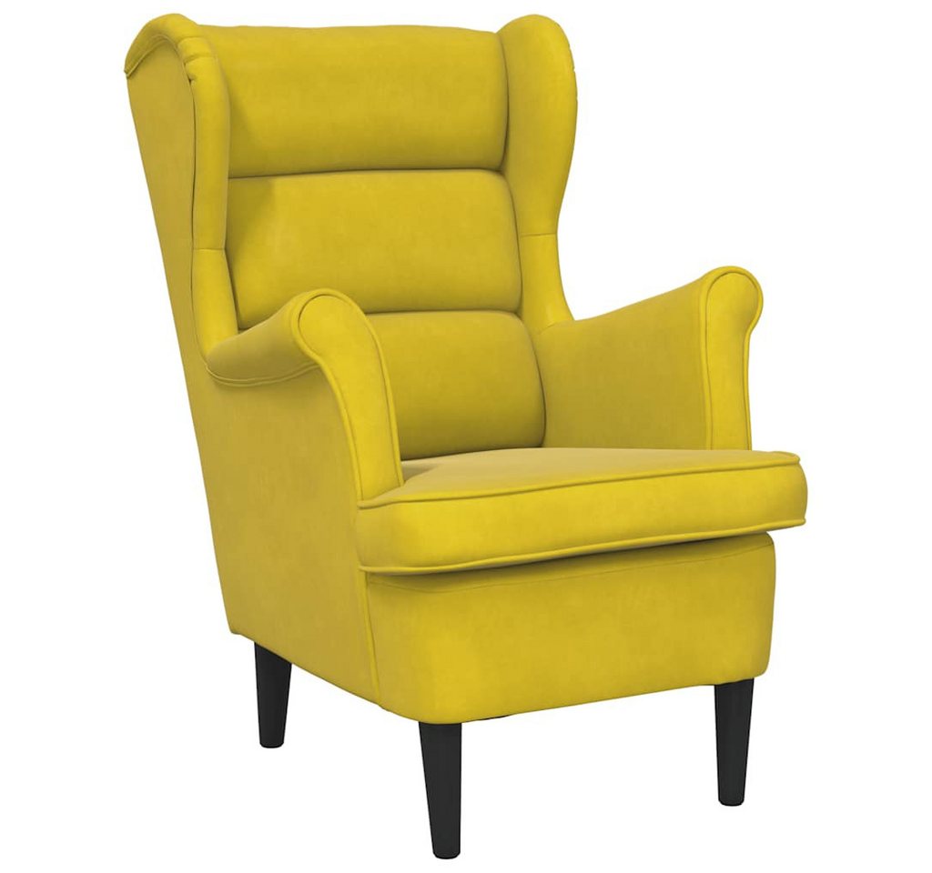 furnicato Sessel Senfgelb 71 x 92 x 91 cm mit Samtbezug (1-St)