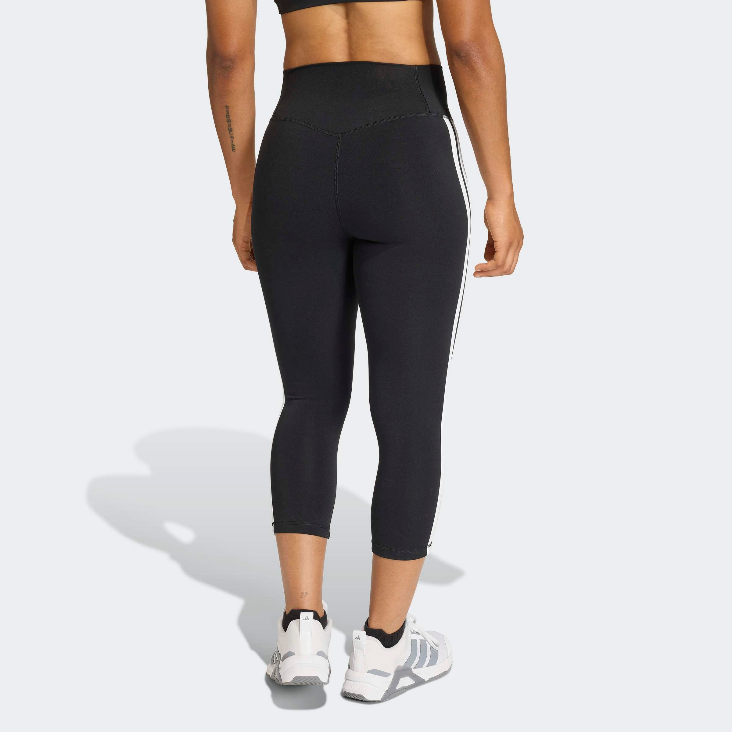 adidas Performance Trainingstights OPTIME ESSENTIALS WORKOUT 3-STREIFEN 3/4 LEGGINGS