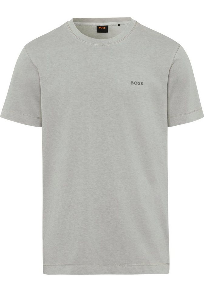BOSS ORANGE T-Shirt Testructured (1-tlg) mit Overlocknähten