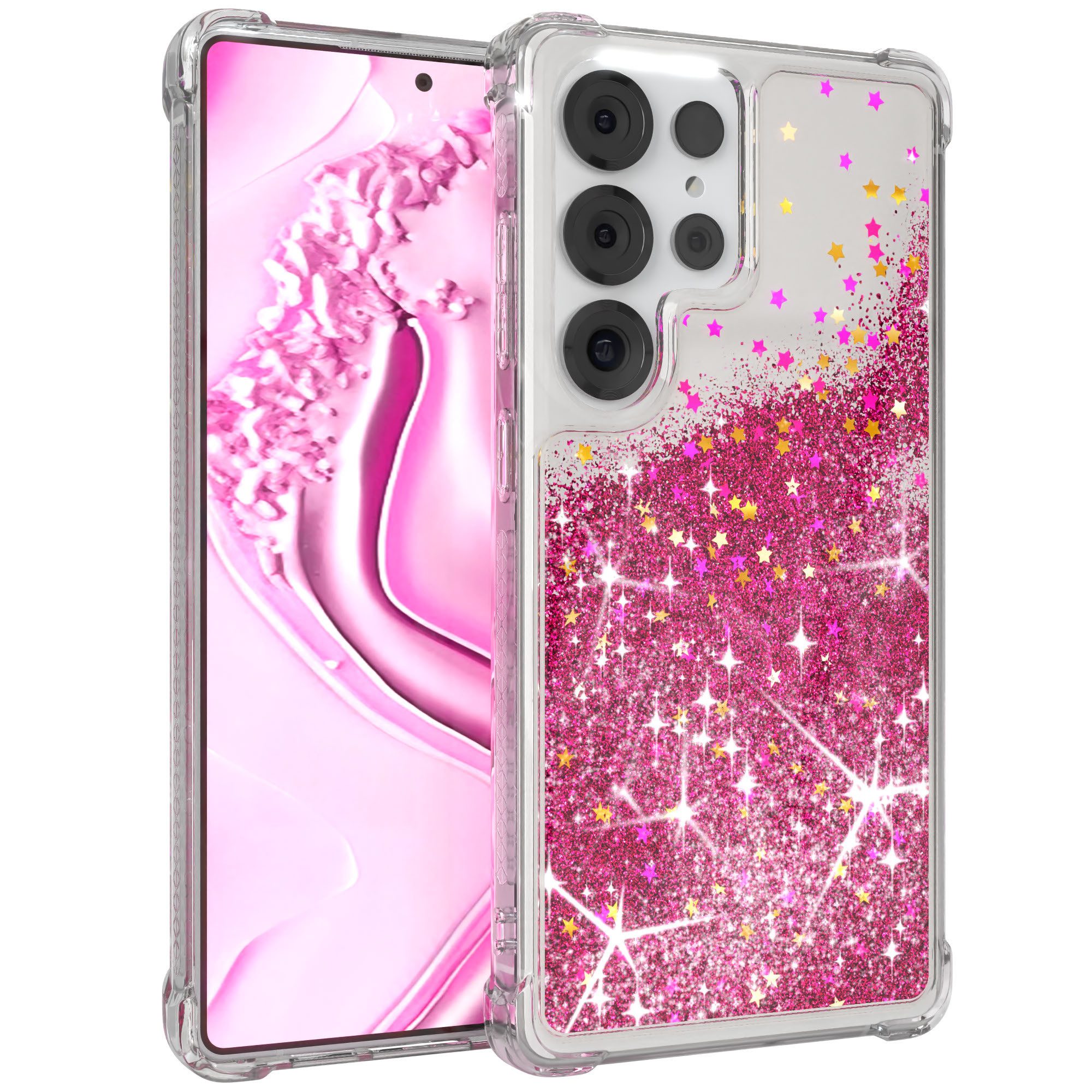 Handyhülle Liquid Glittery Case für Samsung Galaxy S25 Ultra