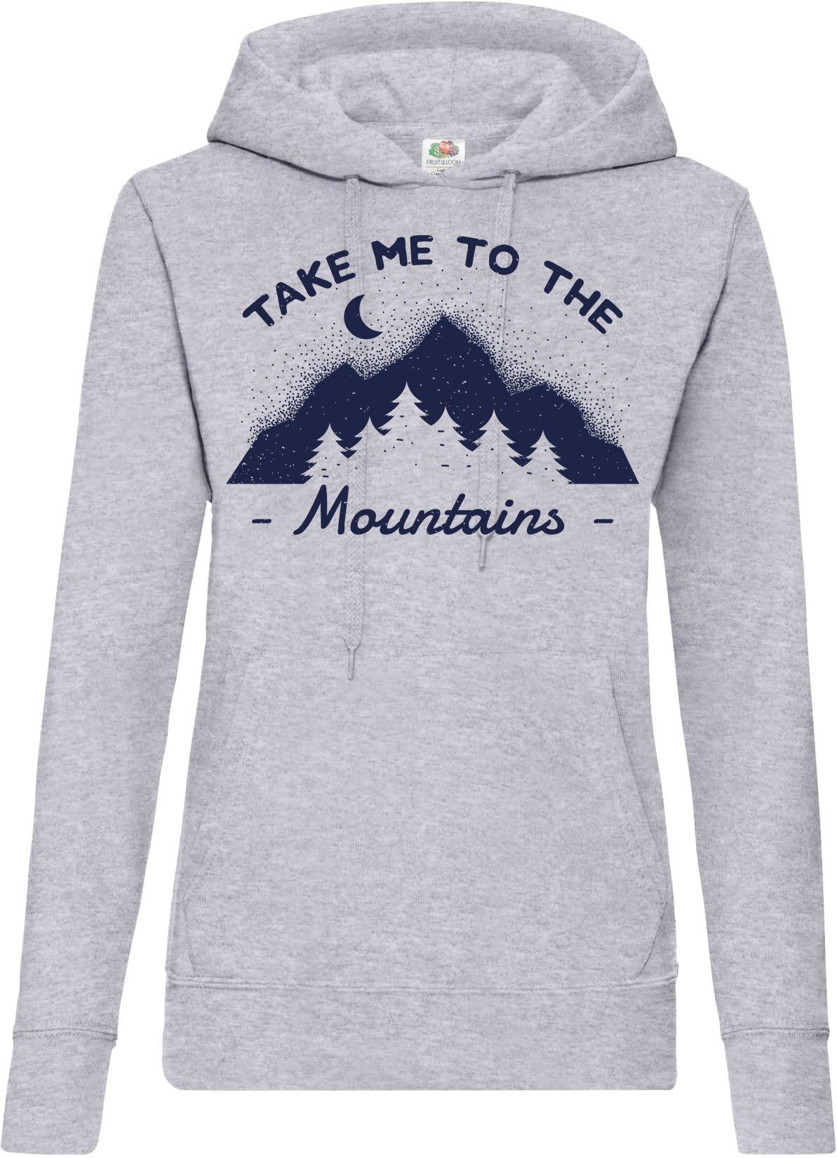 Kapuzenpullover Take me to the Mountains Damen Hoodie Pullover
