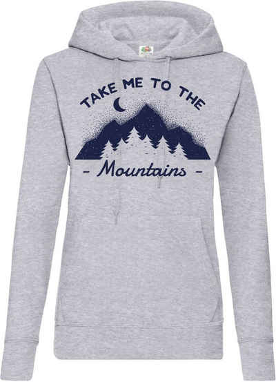 Youth Designz Kapuzenpullover Take me to the Mountains Damen Hoodie Pullover mit Trendigem Frontdruck