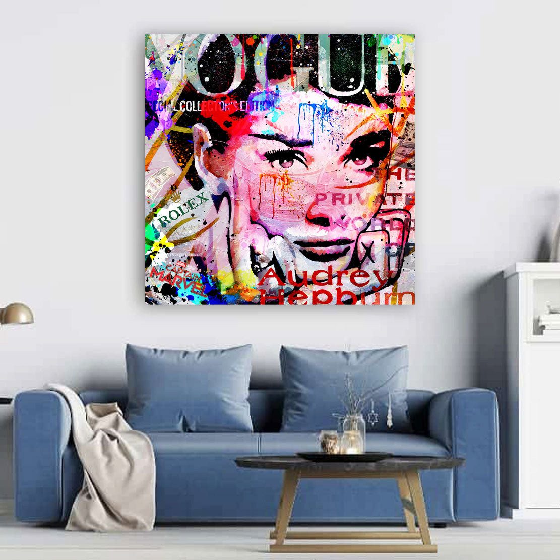 Artedinoi Leinwandbild Pop Art Colour Audrey günstig online kaufen