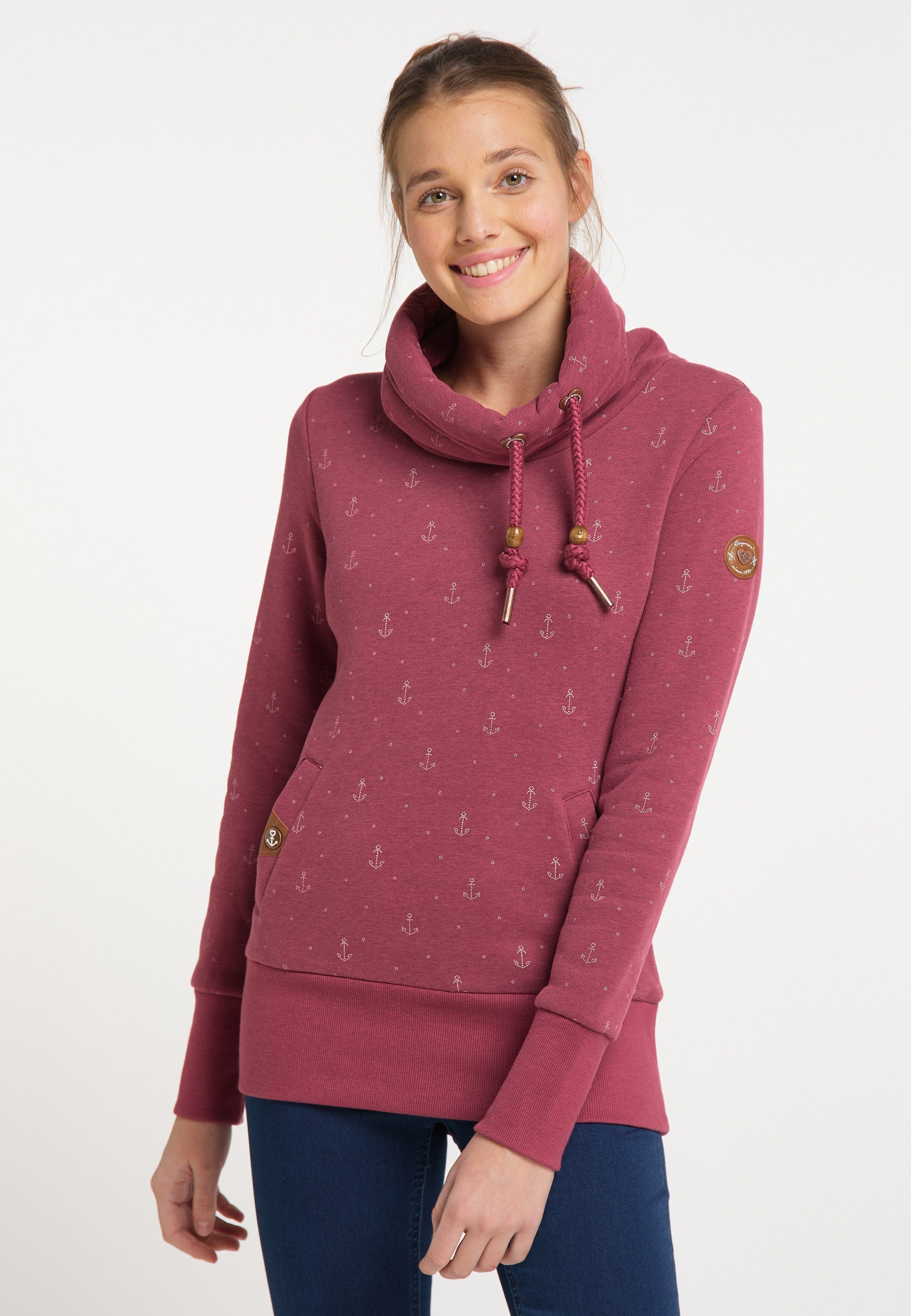 WINE Sweatshirt Ragwear Nachhaltige & Mode RED RYLIE Vegane MARINA