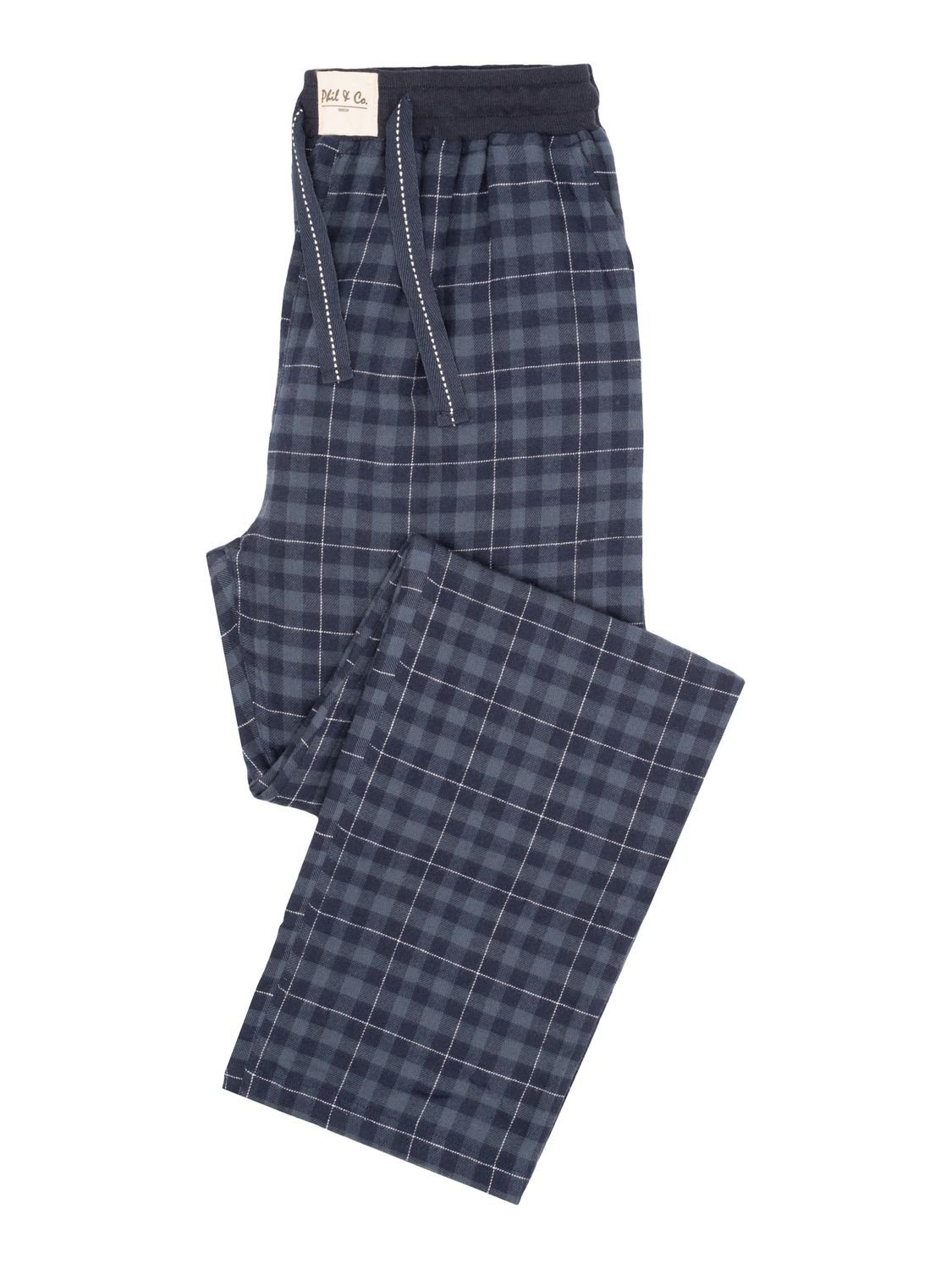 Phil & Co. Schlafanzug FLANELL Pyjamahose Schlafanzughose, warme Pyjama Schlafanzug