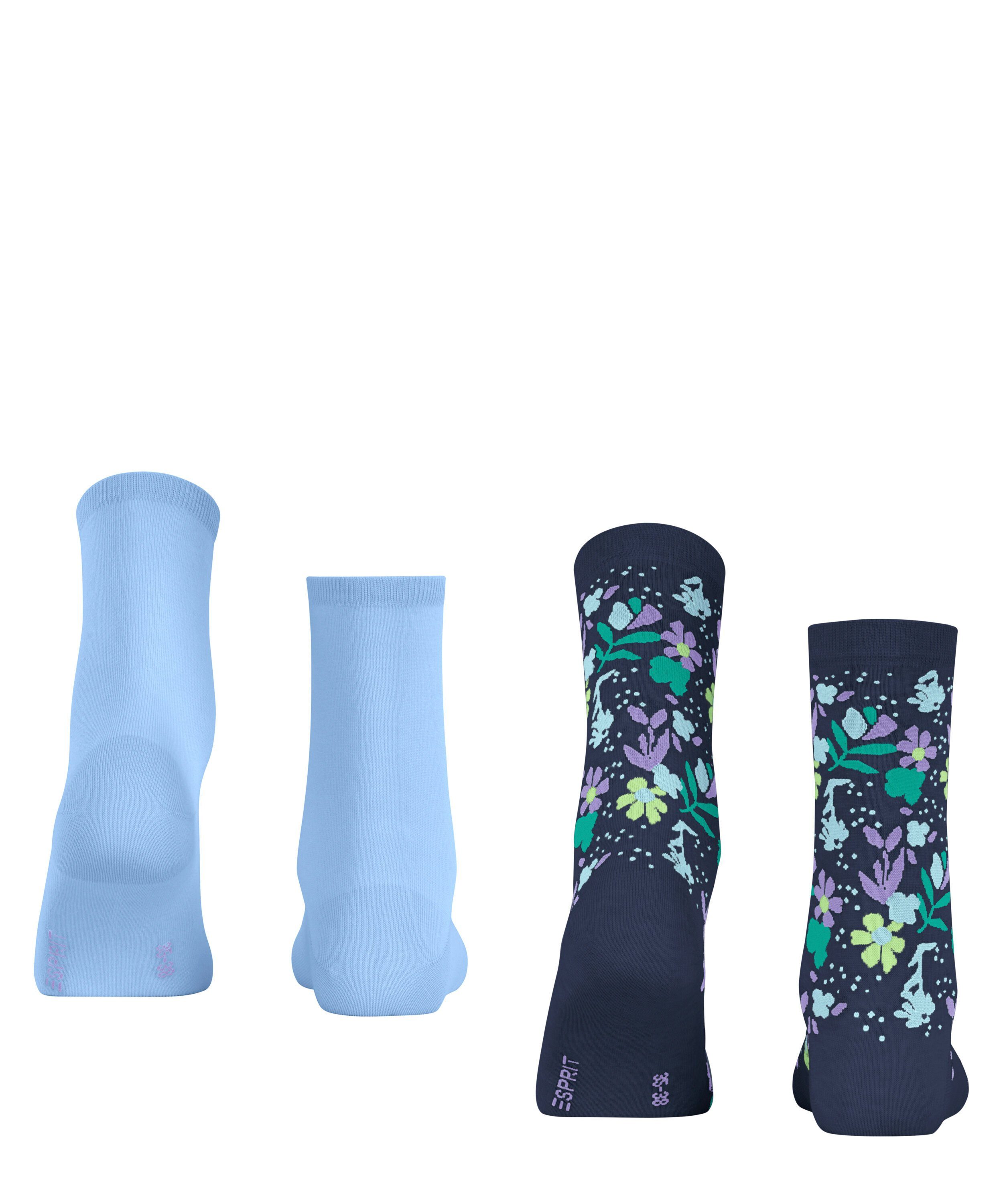 Esprit Socken Fresh (2-Paar) (0040) Summer sortiment 2-Pack Flower