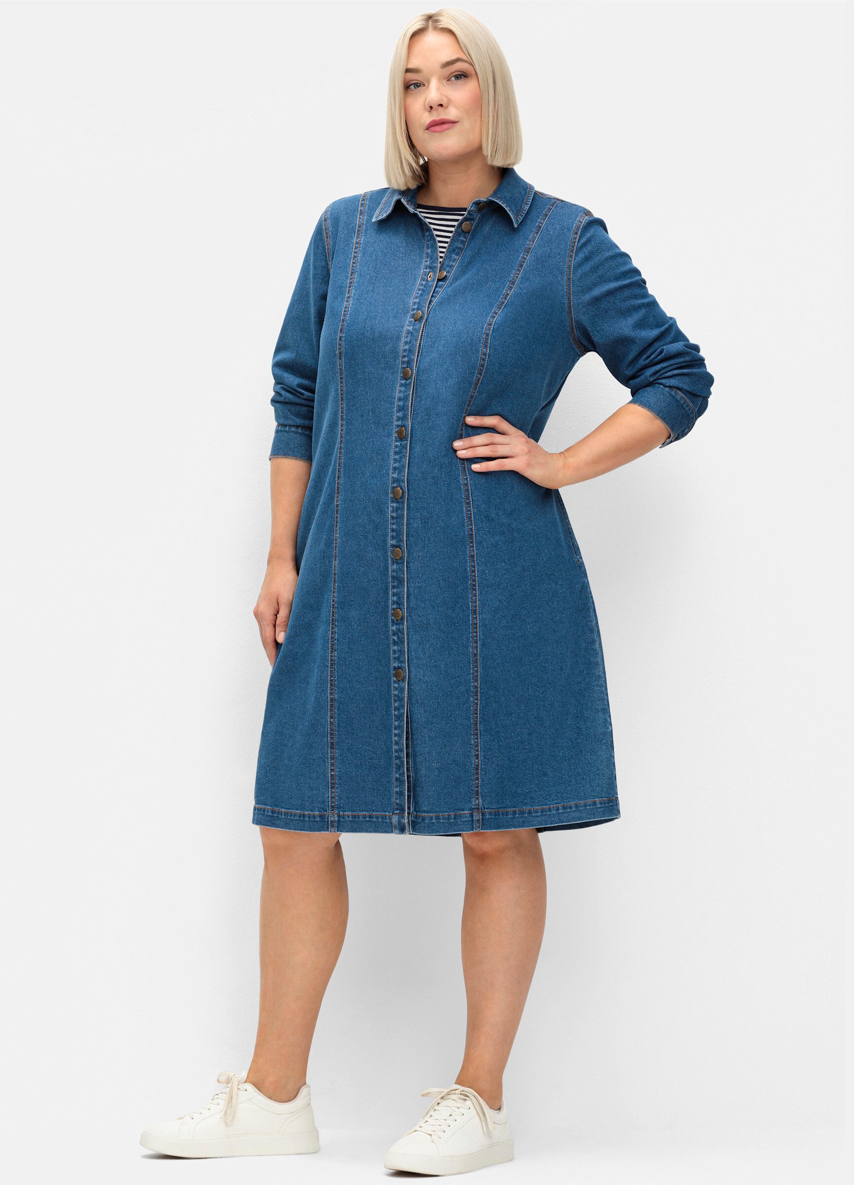 Sheego Etuikleid Jeanskleid günstig online kaufen