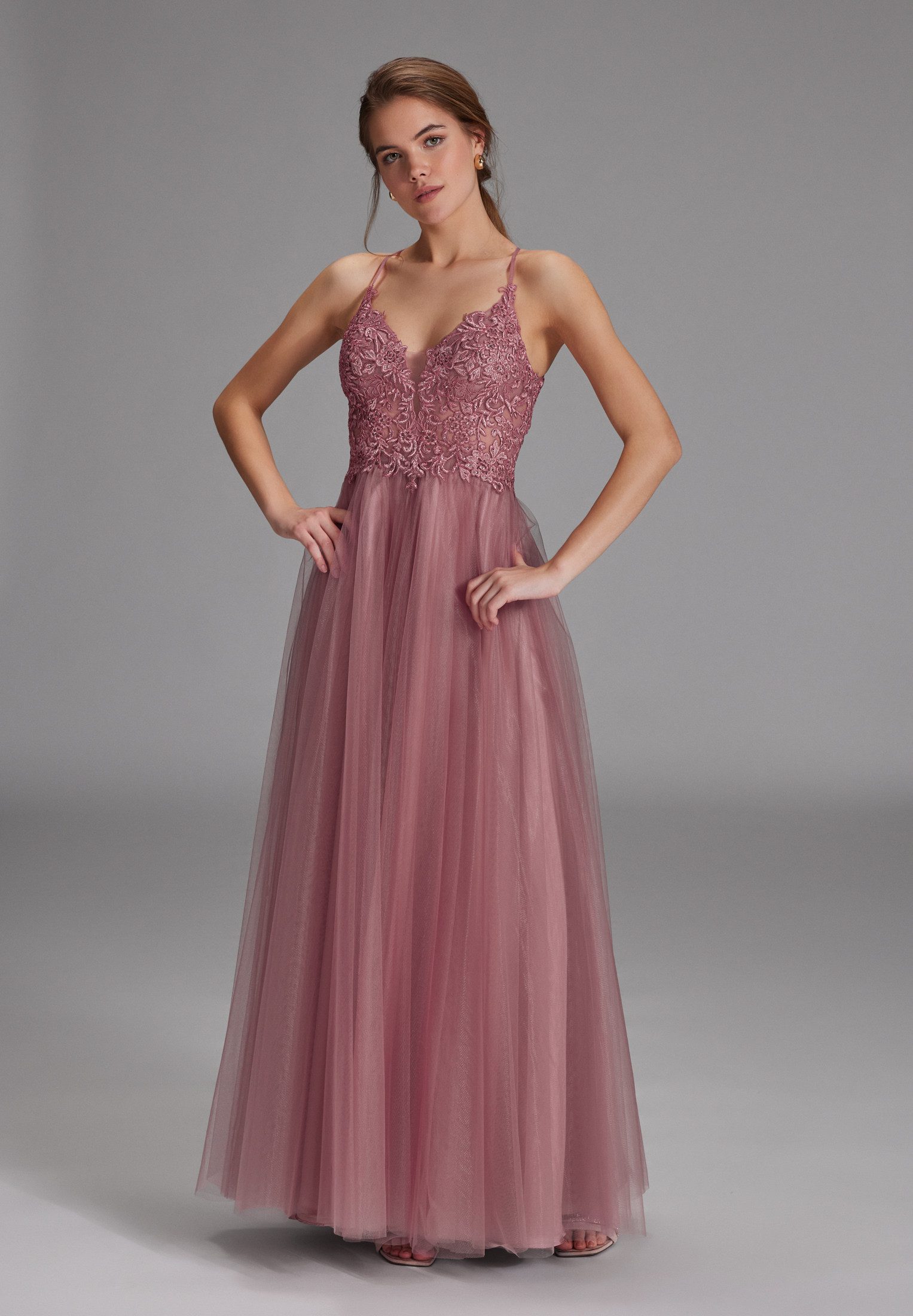 Hey Kyla Abendkleid - Tüll-Abendkleid mit Spitzenstickerei A-Linie