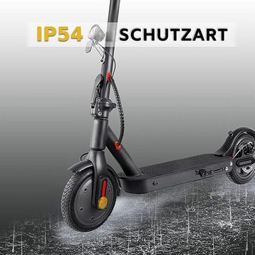 ZWHEEL E-Scooter 8,5 Zoll ElektroScooter mit Straßenzulassung ABE, APP, 350,00 W, 20,00 km/h, (mit Schutzblechen x), Doppelbremssystem, klappbarer Elektroroller