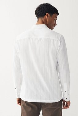 Next Langarmhemd Strukturiertes Hemd mit langen Ärmeln (1-tlg)