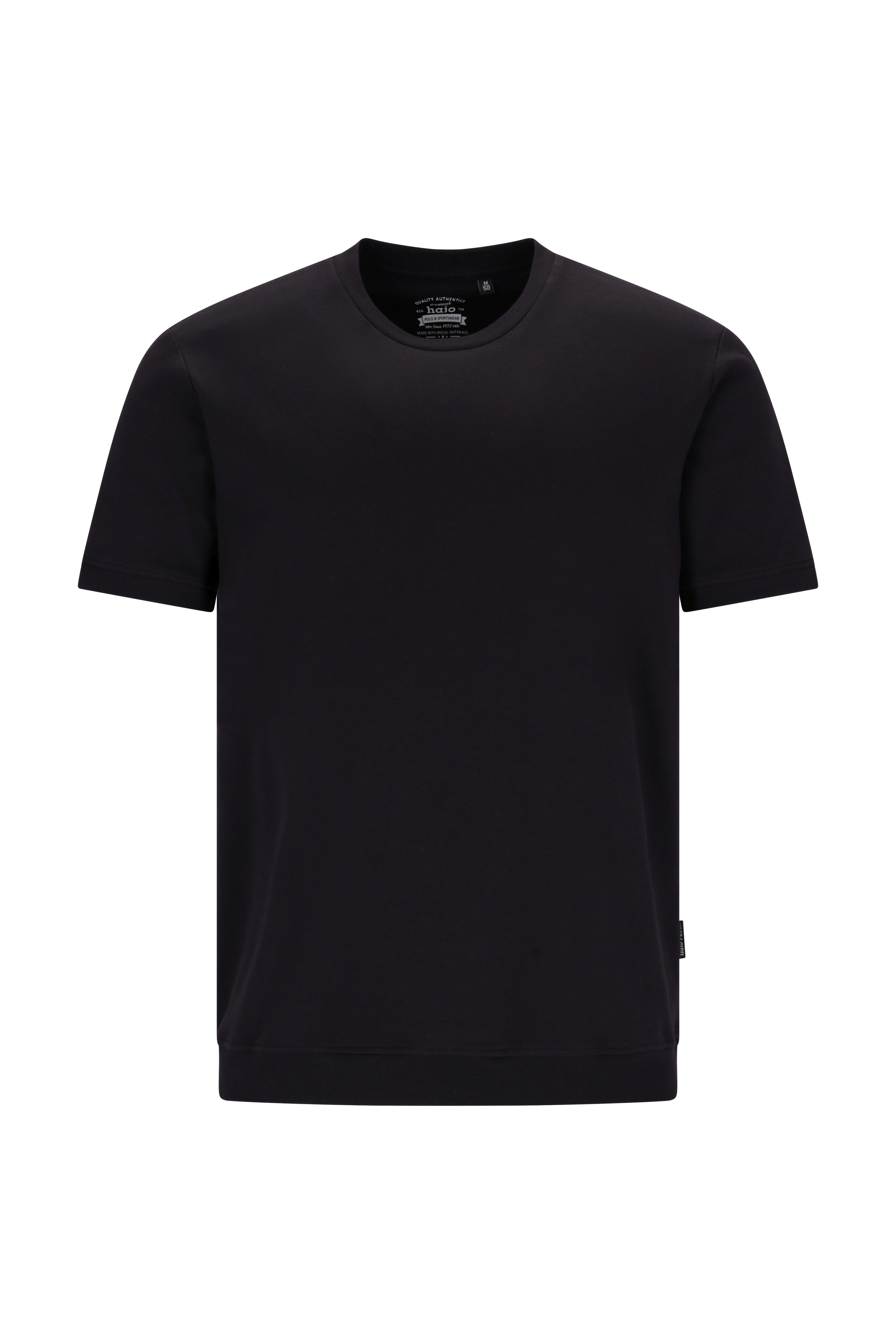 Hajo T-Shirt T-Shirt im Blousonstyle unifarben in reiner Baumwolle