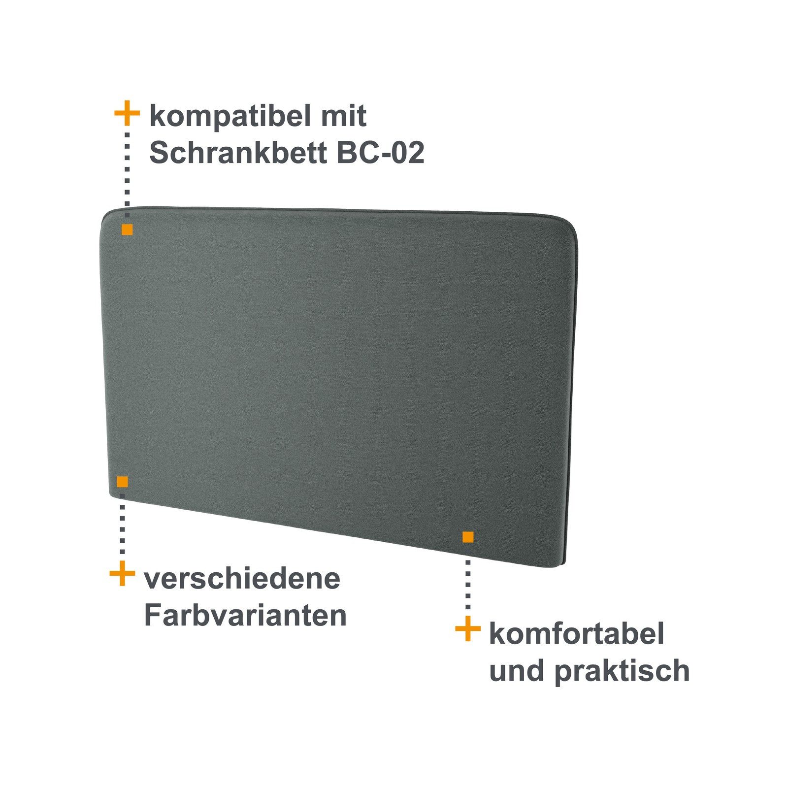 HAUSELEMENT Kopfteil BC-32 LENART BED CONCEPT, Kopfstütze für Schrankbett BC-02