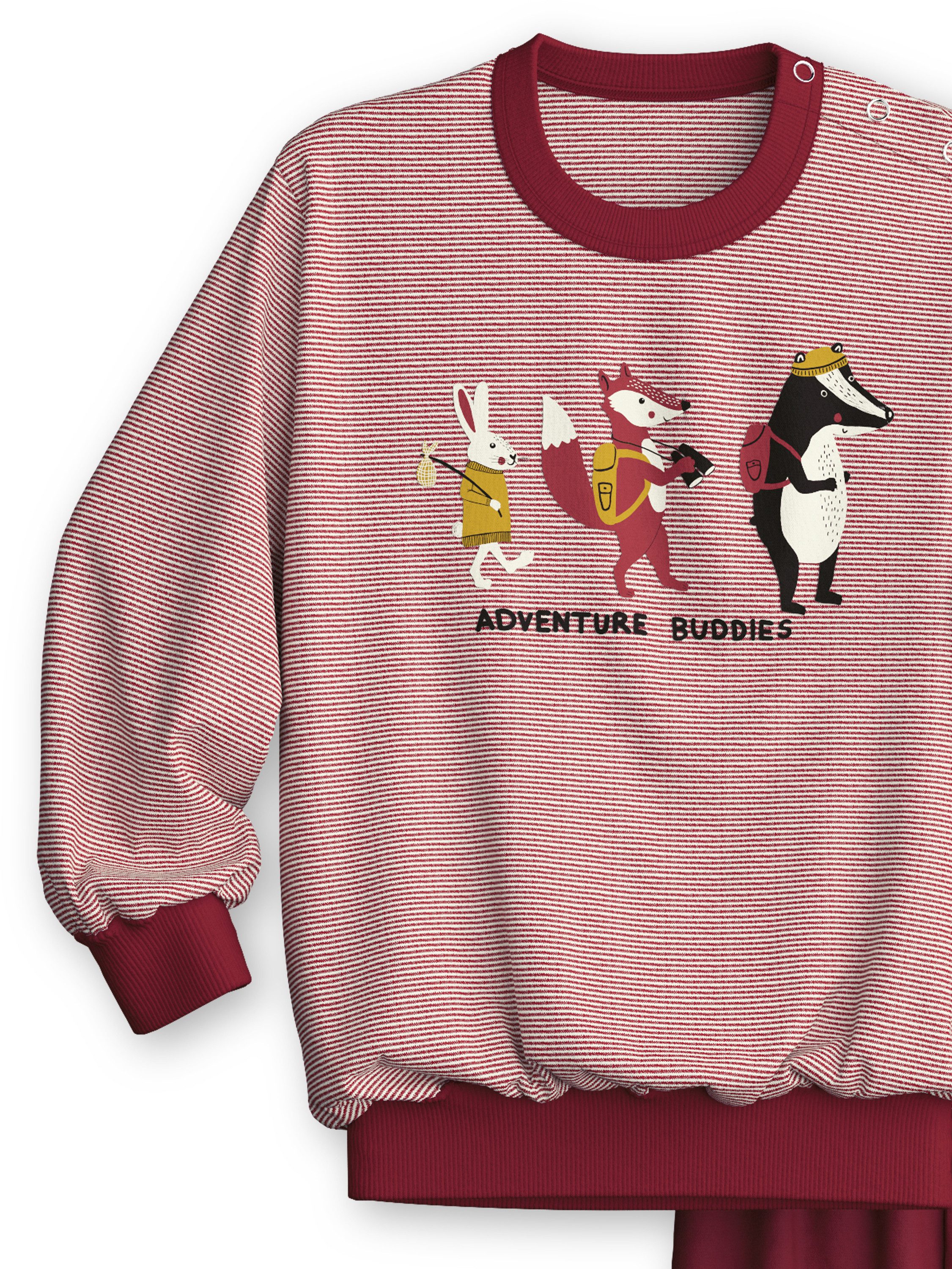 CALIDA Pyjama Toddlers Outdoor Kinder (2 tlg) aus hochwertiger Baumwolle, hautfreundlich, pflegeleicht