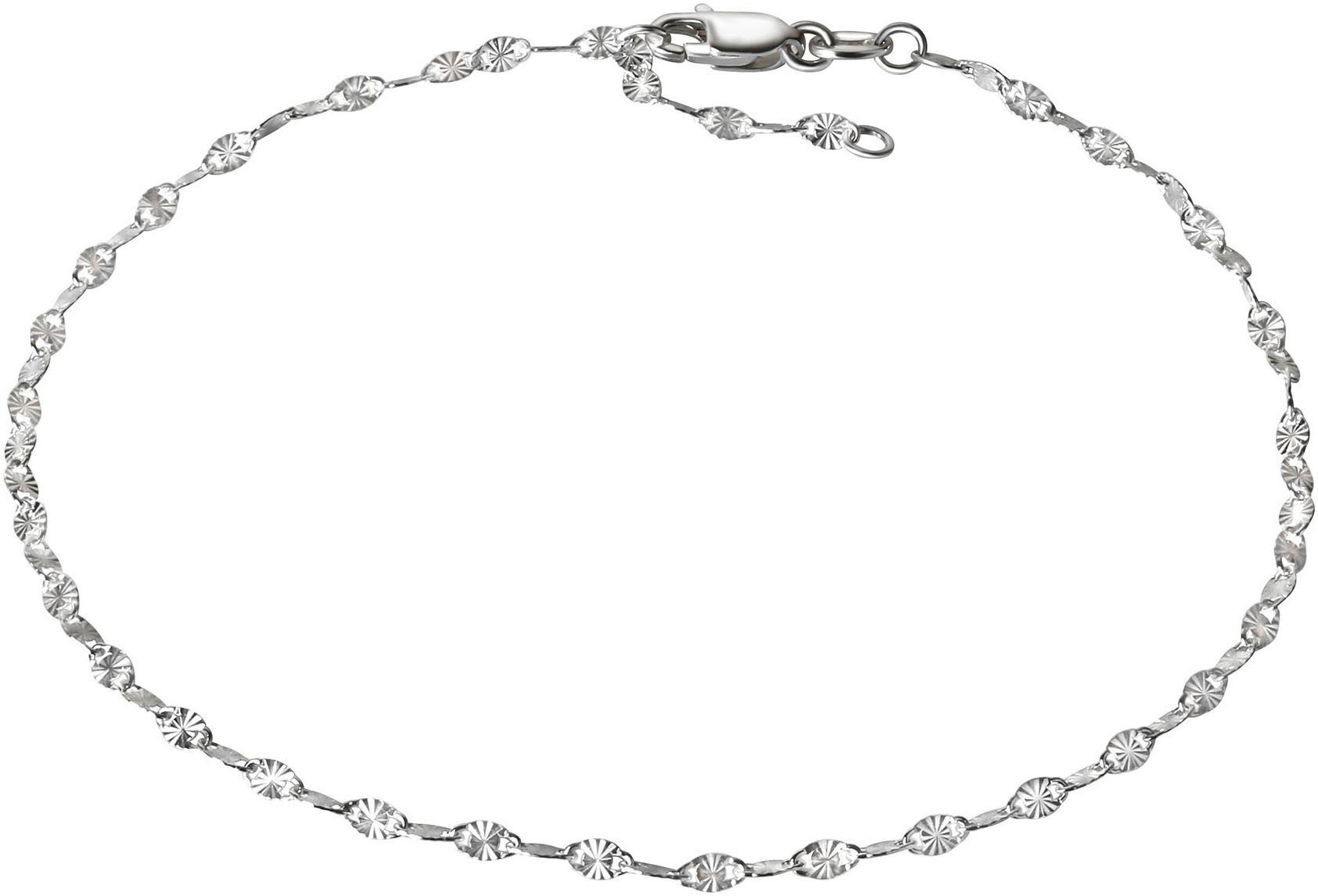 Firetti Fußkette Schmuck Geschenk Silber 925 Körperschmuck Plättchenkette Stern Motiv