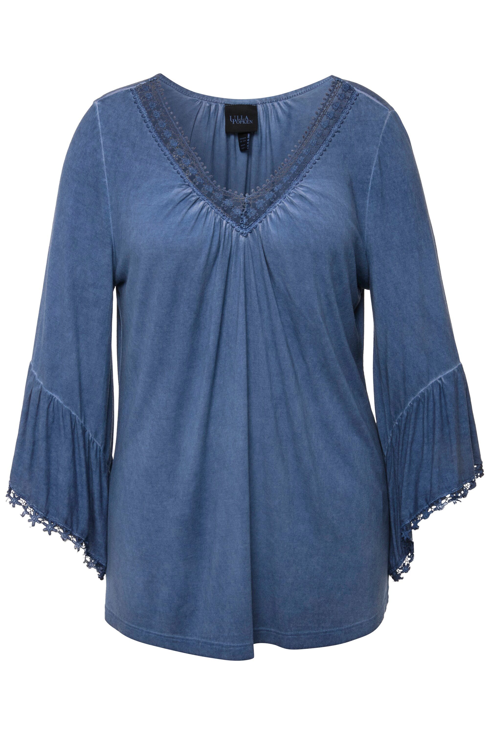 Ulla Popken T-Shirt T-Shirt cold dyed günstig online kaufen