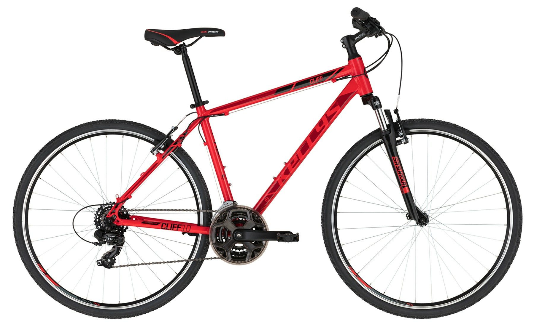 Kellys Fitnessbike Fitnessbike CLIFF 10 Red 28" Diamant, 21 Gang Shimano SHIMANO TY300 (direct mount) Schaltwerk