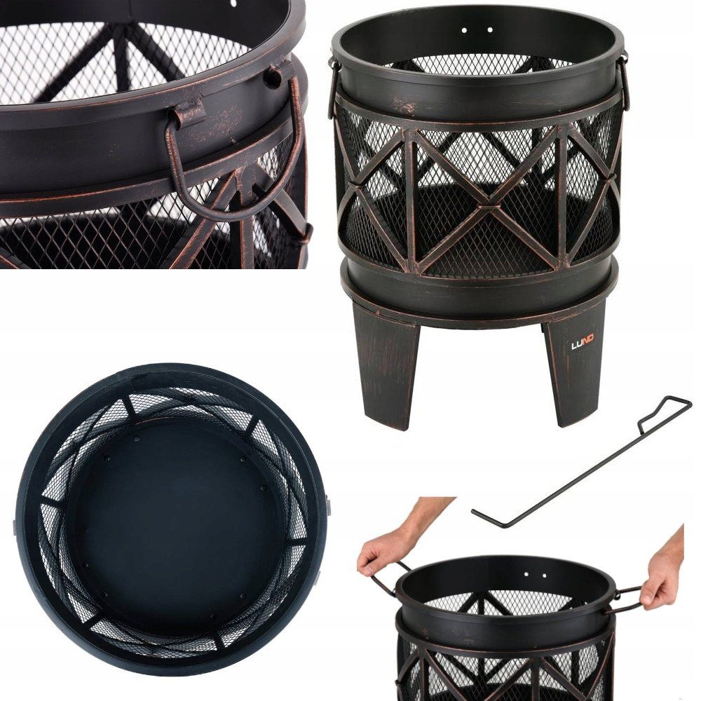 Lund Feuerschale Feuerschale, Feuerstelle 42 cm, (Feuerschale, Feuerstelle 42 cm, Feuerschale, Feuerstelle 42 cm)