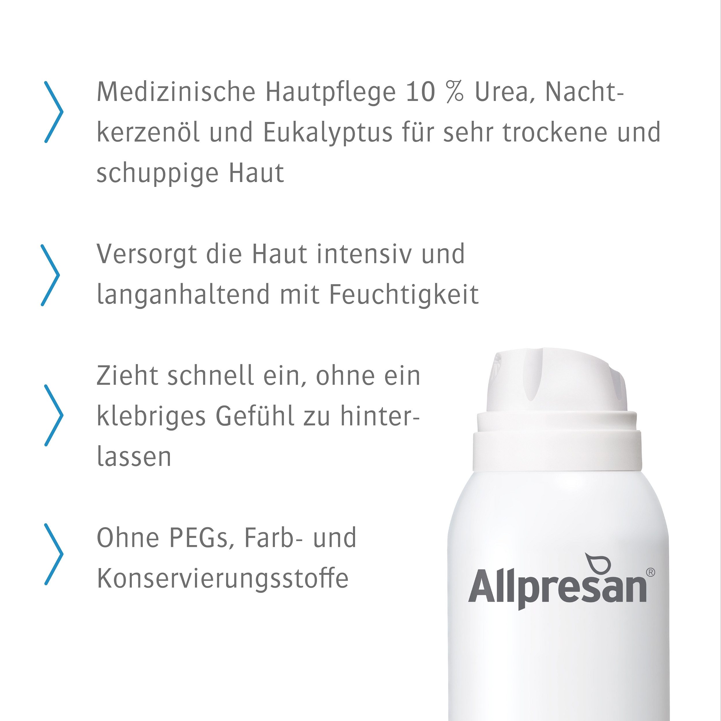Allpresan Körperschaum Allpresan Schaum-Creme HYDRO INTENSIVPFLEGE Edt. Eukalyptus 125ml Limitierte Edition, 1-tlg., Hochwirksame Pflege bei empfindlicher, trockener Haut