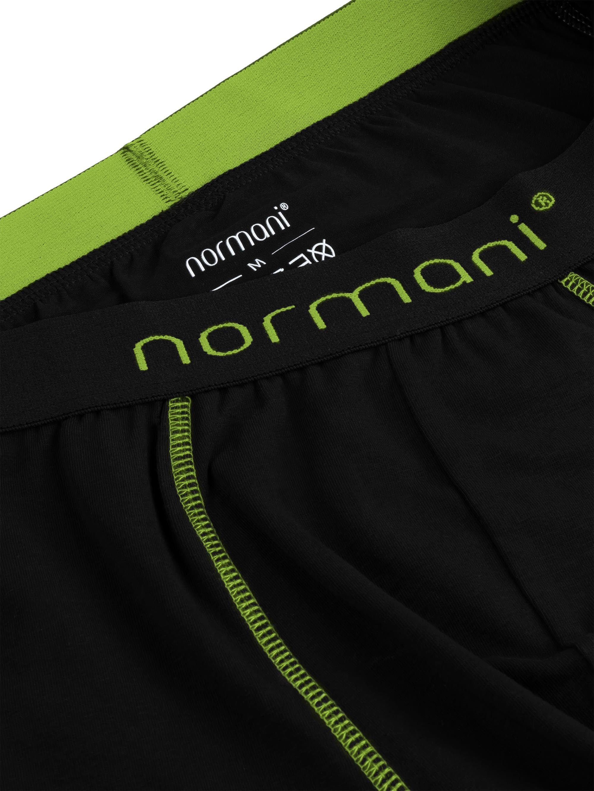 Baumwoll-Boxershorts normani 12 Unterhose x Grün Herren aus Männer Baumwolle für Boxershorts atmungsaktiver