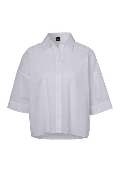 BOSS ORANGE Hemdbluse C_Balinas Premium Damenmode mit Сорочки-блузкиkragen