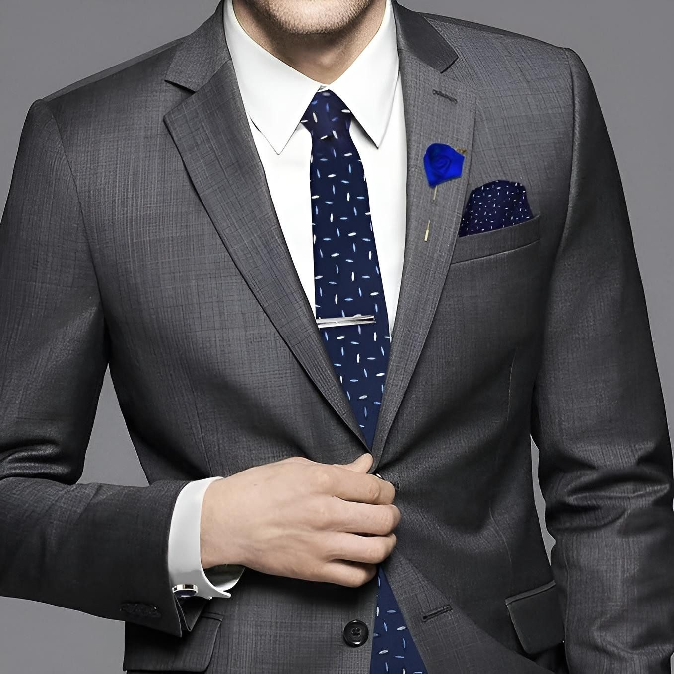 Diyarts Krawatte Hochzeitskrawatte (Fliegen Set mit, Einstecktuch, Manschet günstig online kaufen