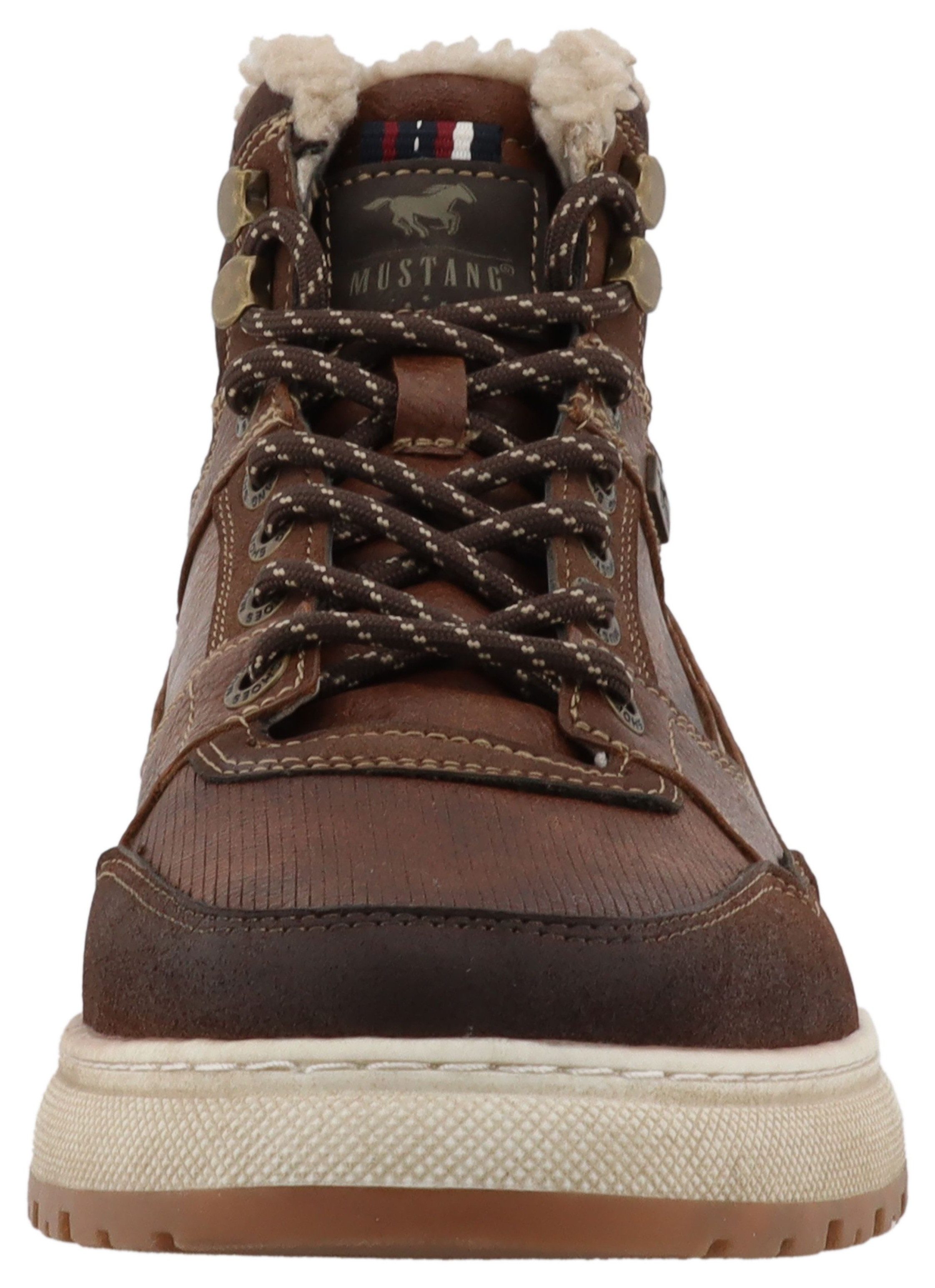 Mustang Shoes Puno Winterboots High Top Sneaker, Schnürboots mit Warmfutter