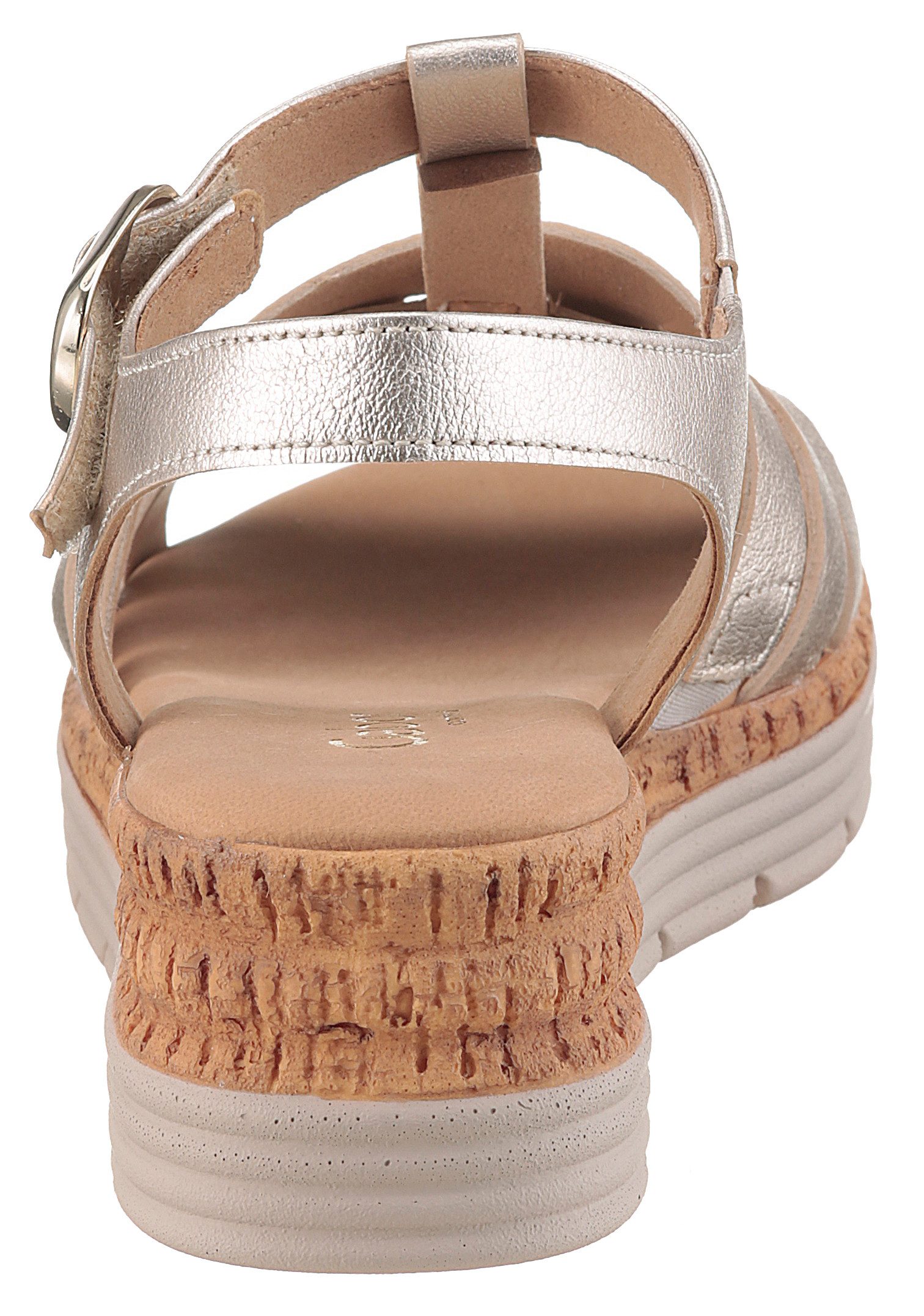 Gabor GENUA Keilsandalette, Riemchensandale, Sommerschuh mit Klettverschlus günstig online kaufen