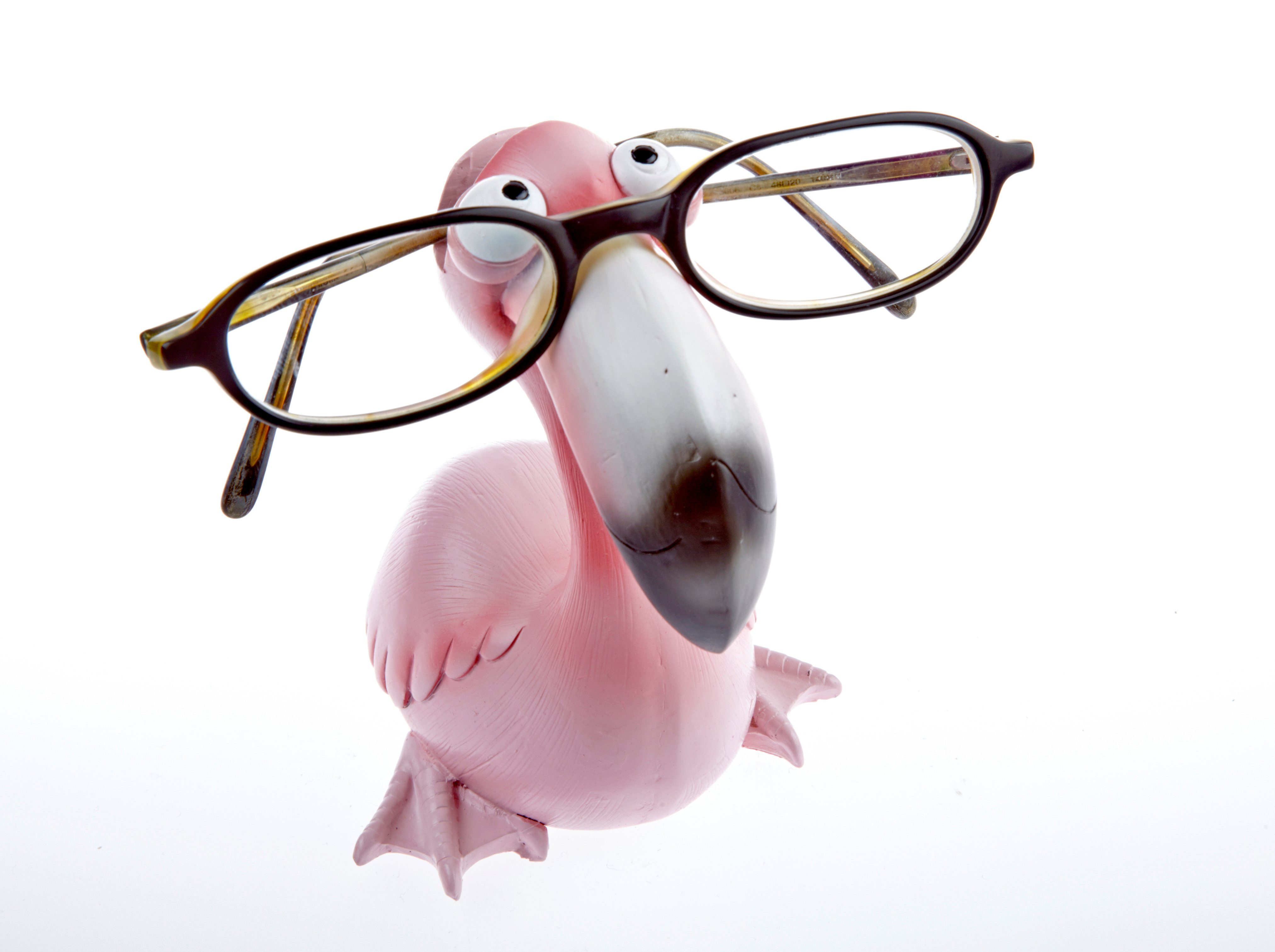 By Bers Dekoobjekt Flamingo Brillenständer Brillenhalter f. Jung + Junggebliebene (ein wirklich aussergewöhnliches Geschenk und Designstück), wirklich witzig und süß