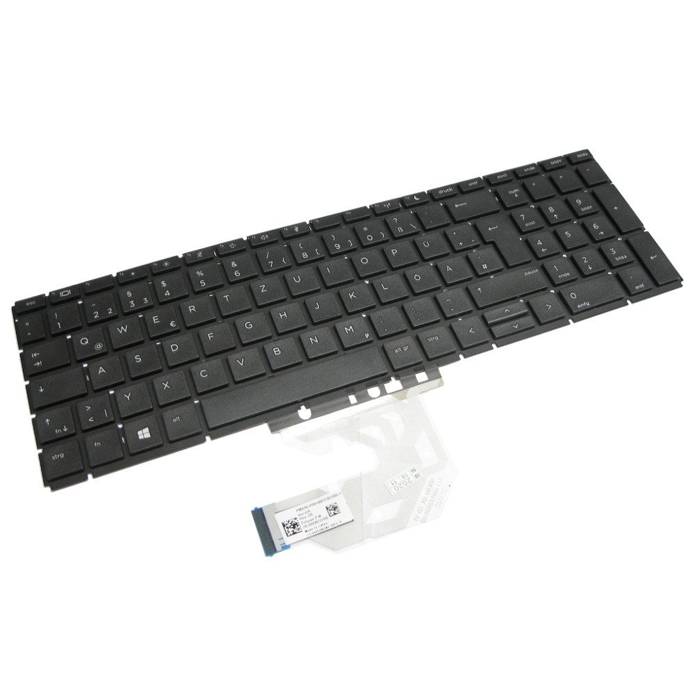Trade-Shop Ersatzteil passend für HP L45090-041 Tastatur (Tastenbelegung: Deutsch, QWERTZ / Farbe: Schwarz)