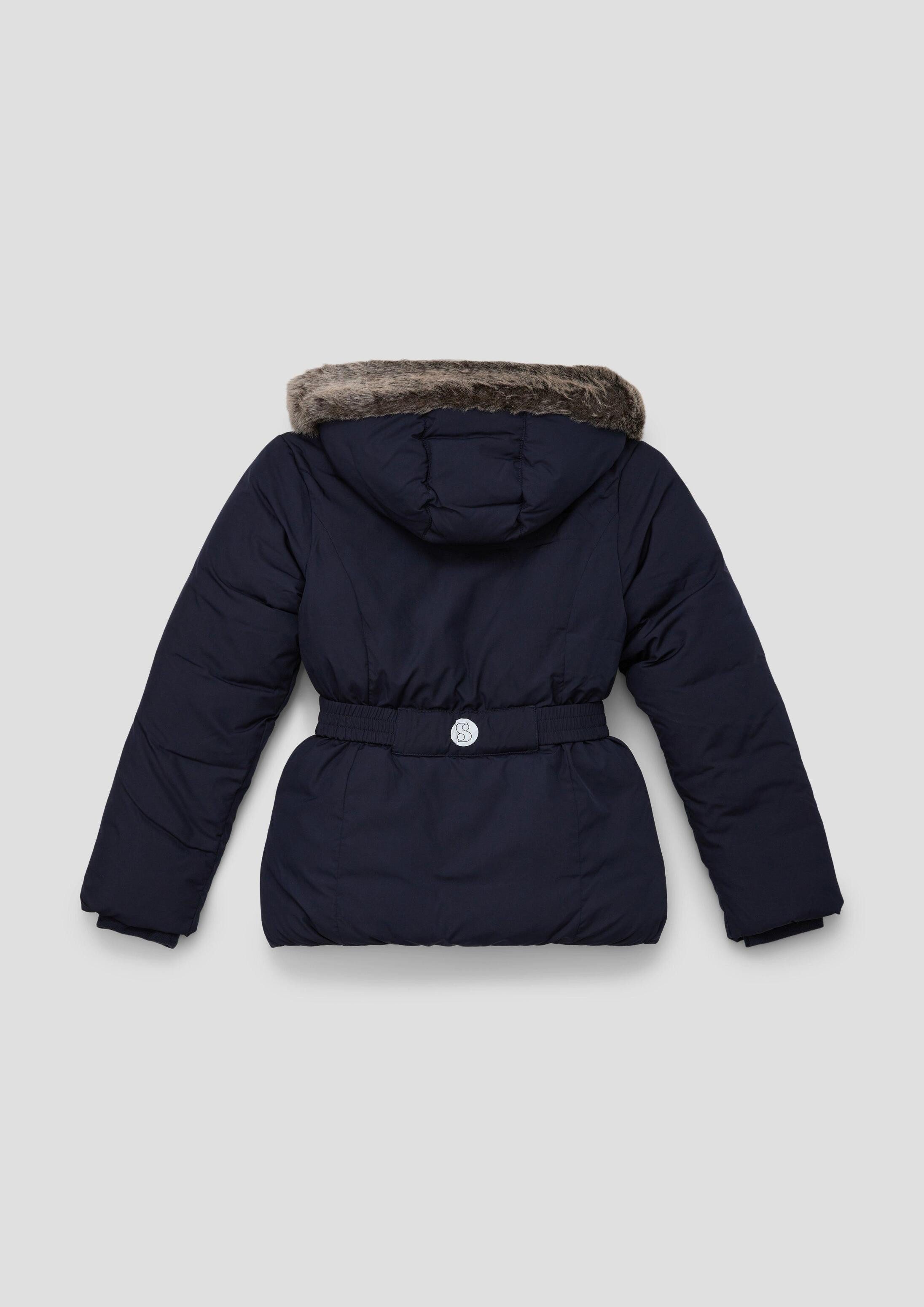 s.Oliver Winterjacke Outdoor-Jacke Wattierte Jacke mit Fleece-Futter
