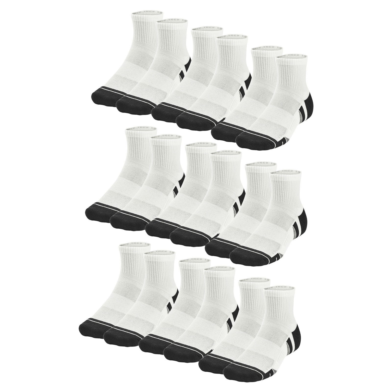 Under Armour® Sportsocken Performance Tech Quater (6-Paar) mit angepasster Ferse