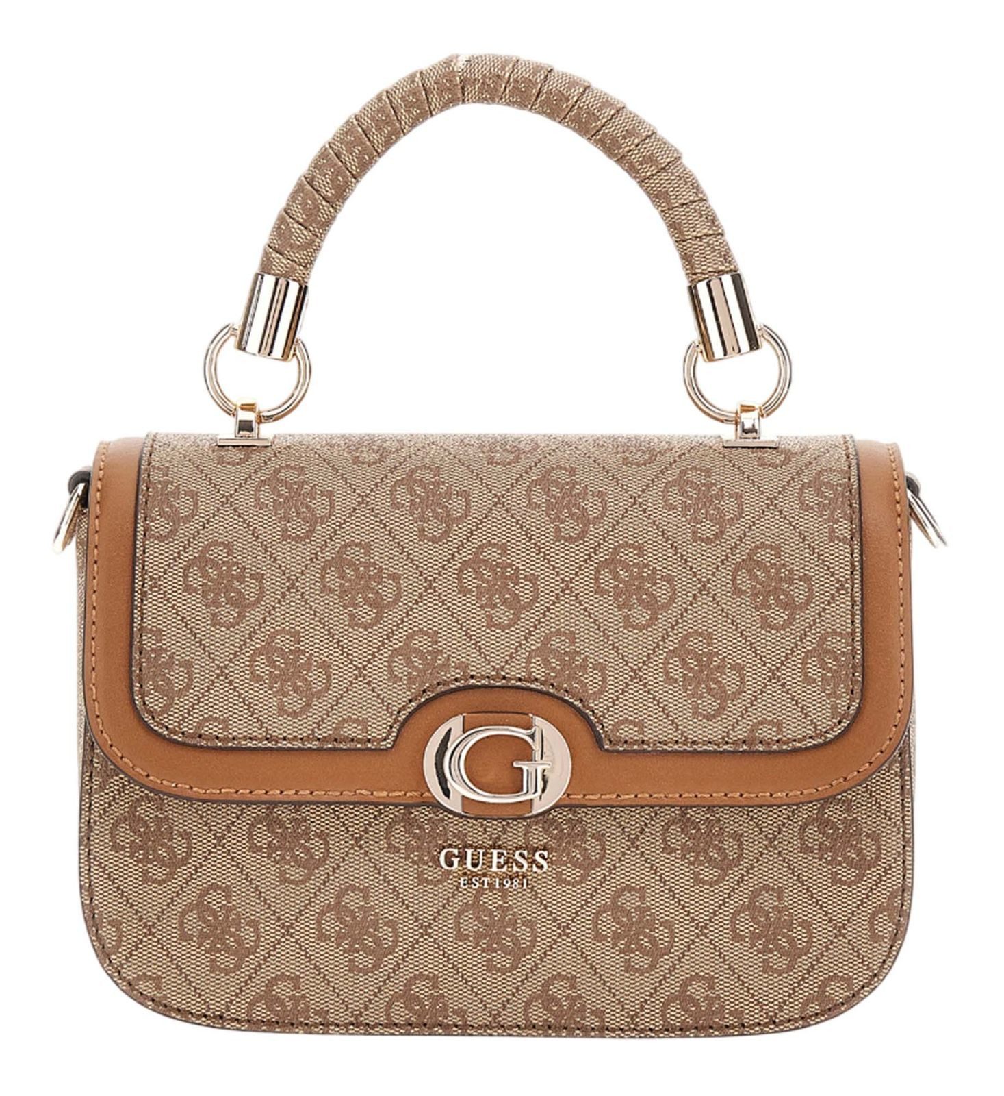 Guess Schultertasche Logo Top Handle Flap günstig online kaufen