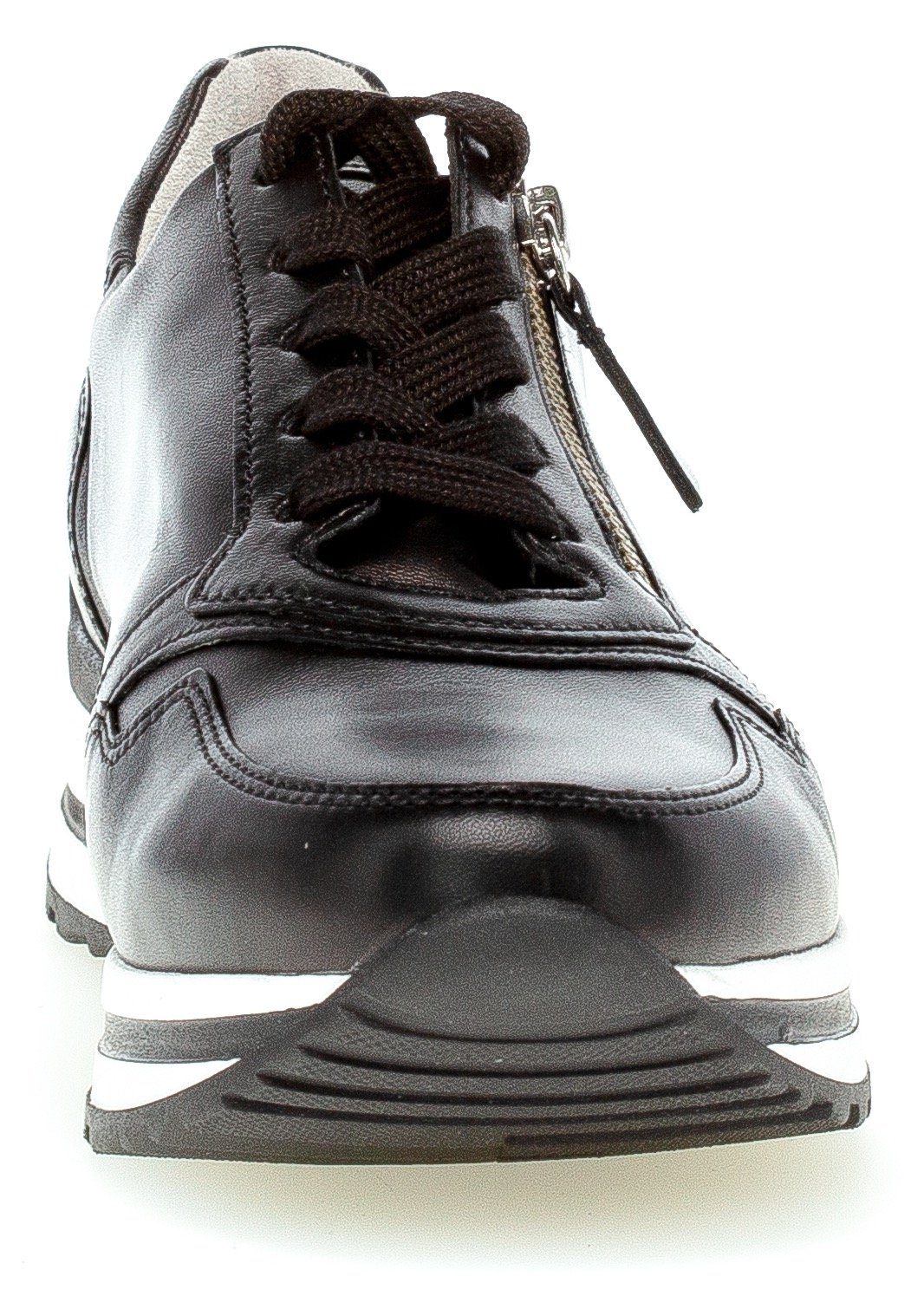 Gabor Turin Keilsneaker mit gepolstertem schwarz Schaftrand, H Komfortweite