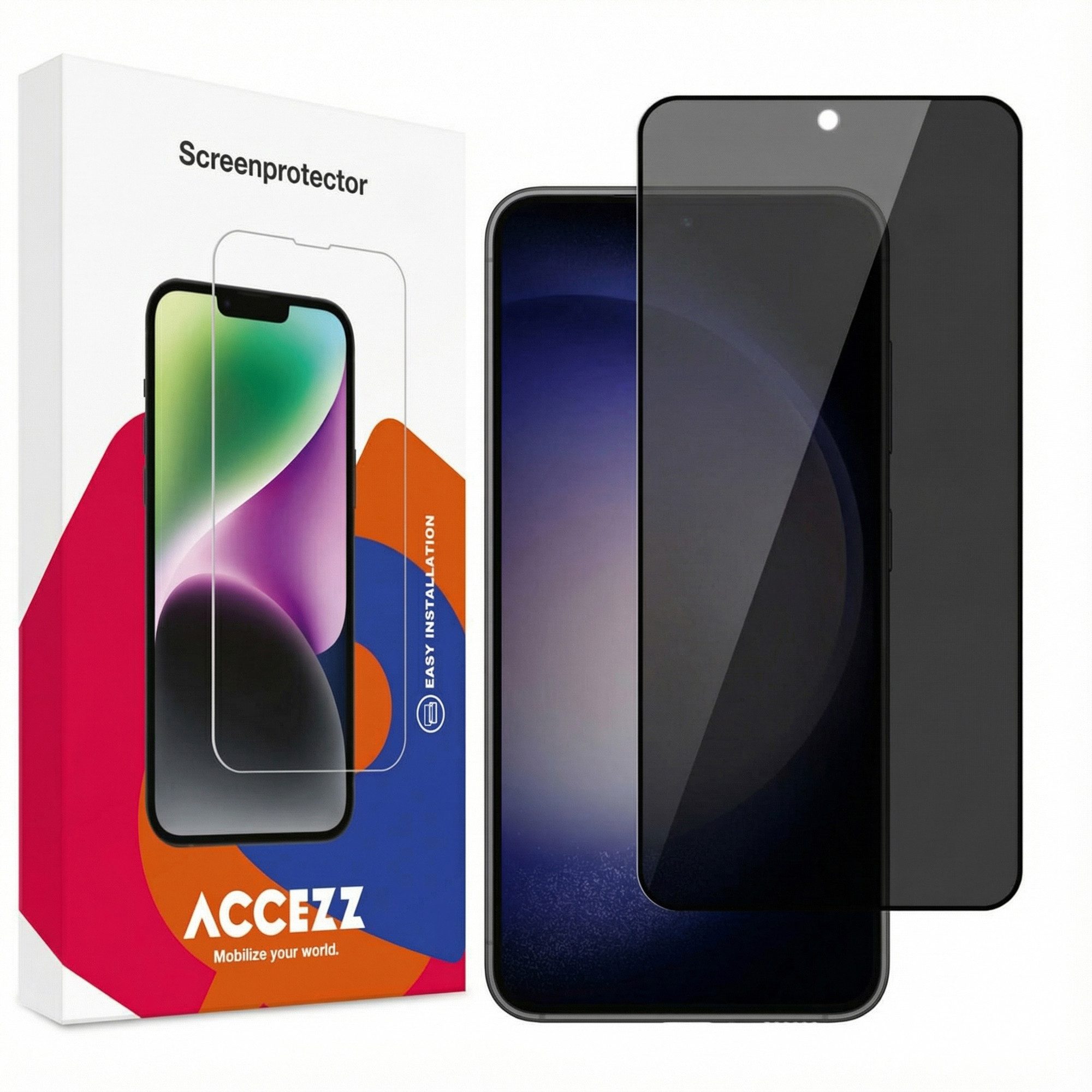 Accezz Displayschutzglas Accezz Privacy Displayschutz aus gehärtetem Glas Samsung Galaxy S22, 1 Stück