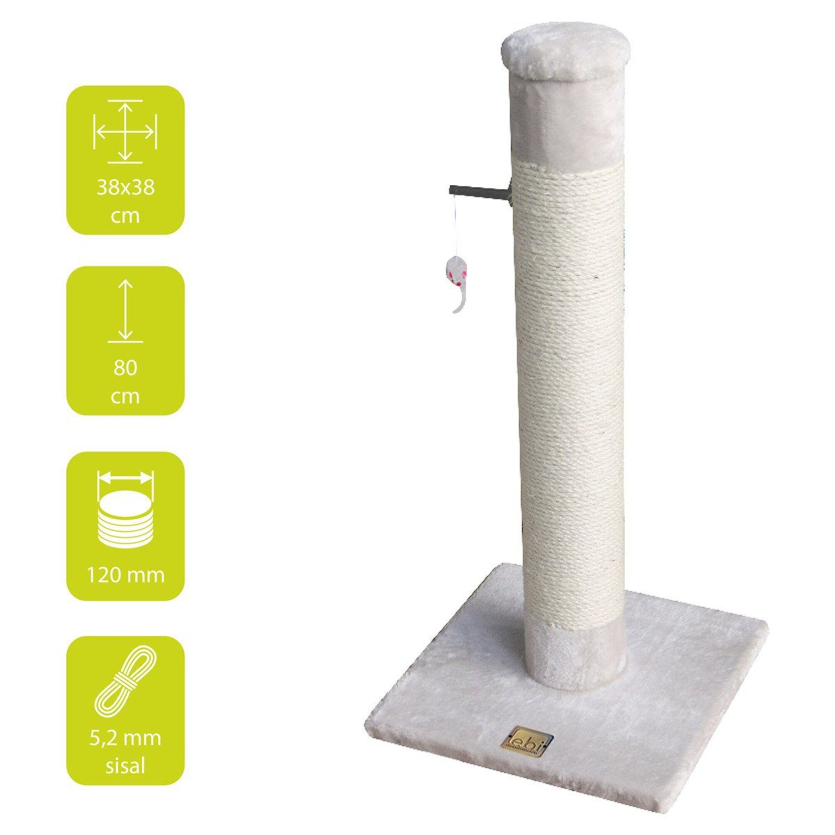 Thumbnail - Europet-Bernina Kratzsäule Kratzbaum Classic Post creme