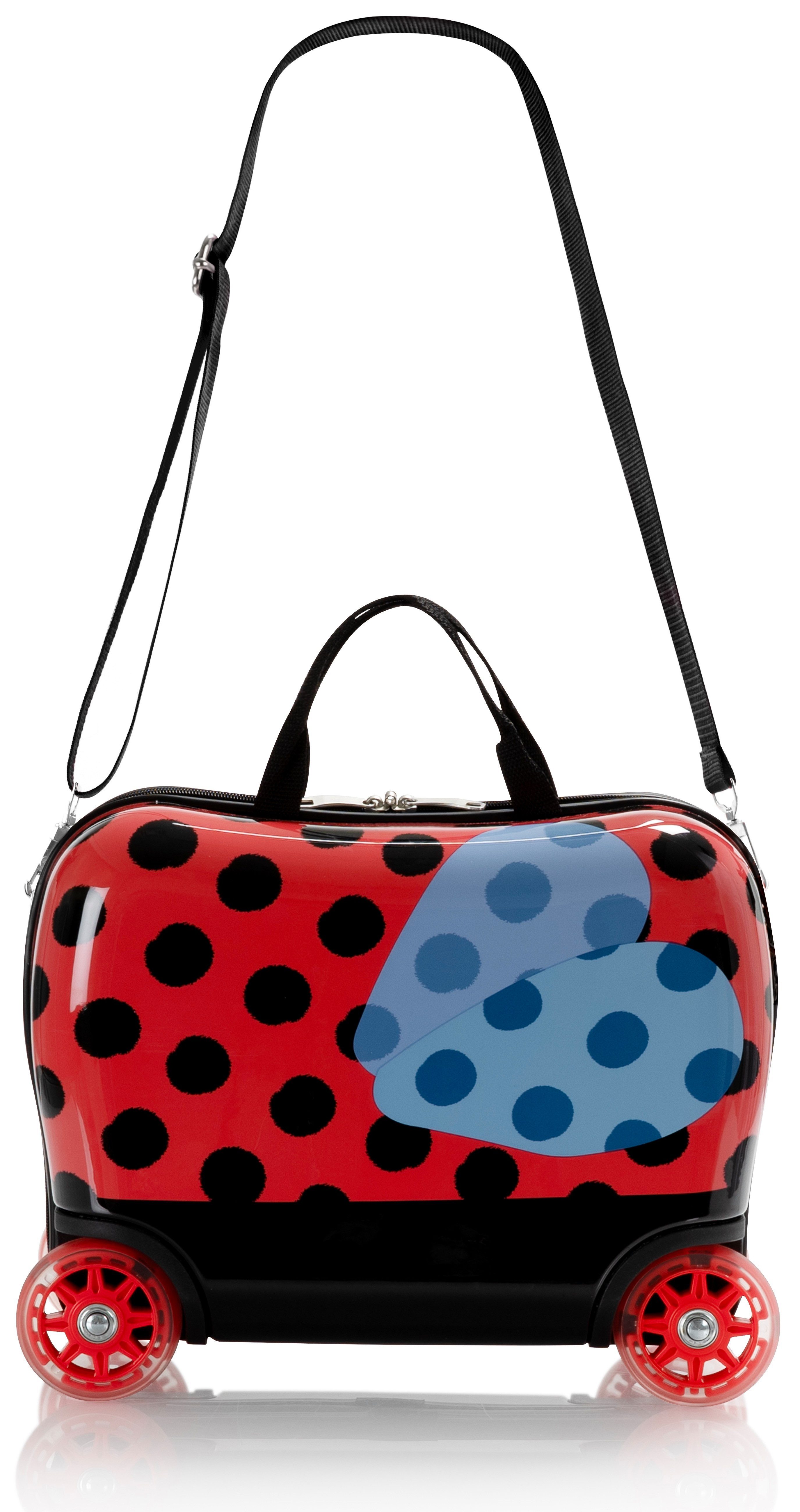 Heys Kinderkoffer Kinderkoffer Heys Kids Ride-On Luggage, 16 cm, 4 Rollen, Heys Kindergepäck Kindertrolley Marienkäfer