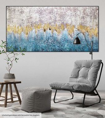 KUNSTLOFT Gemälde Ambivalenz 140x70 cm, Leinwandbild 100% HANDGEMALT Wandbild Wohnzimmer