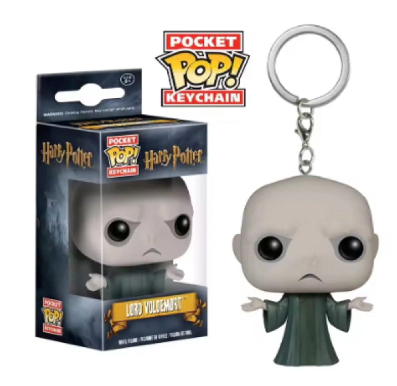 Stelby Schlüsselanhänger Merchandise Figur, Sammelfigur Schlüsselanhänger Lord Voldemord, Harry Potter Figur mit Geschenkbox
