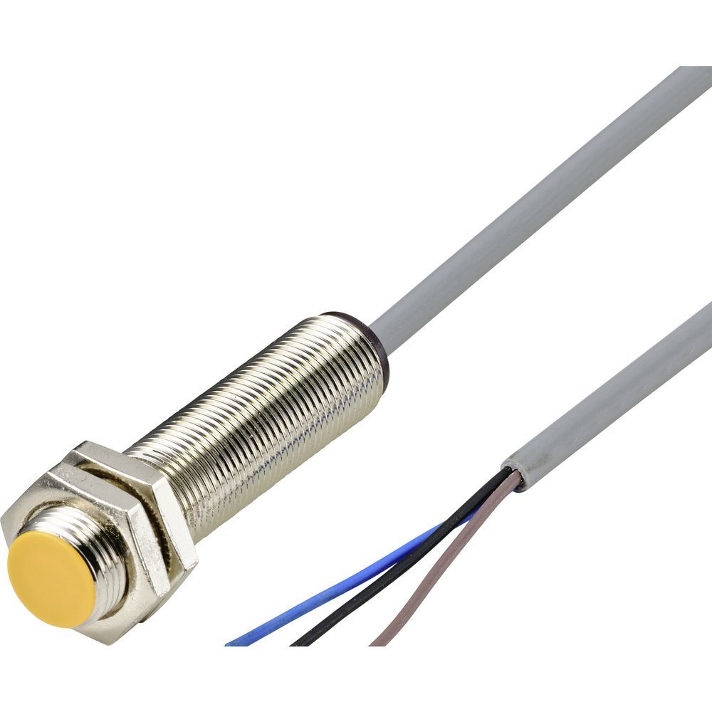 Sensor TRU COMPONENTS Induktiver Näherungsschalter M12 bündig PNP TC-9393032